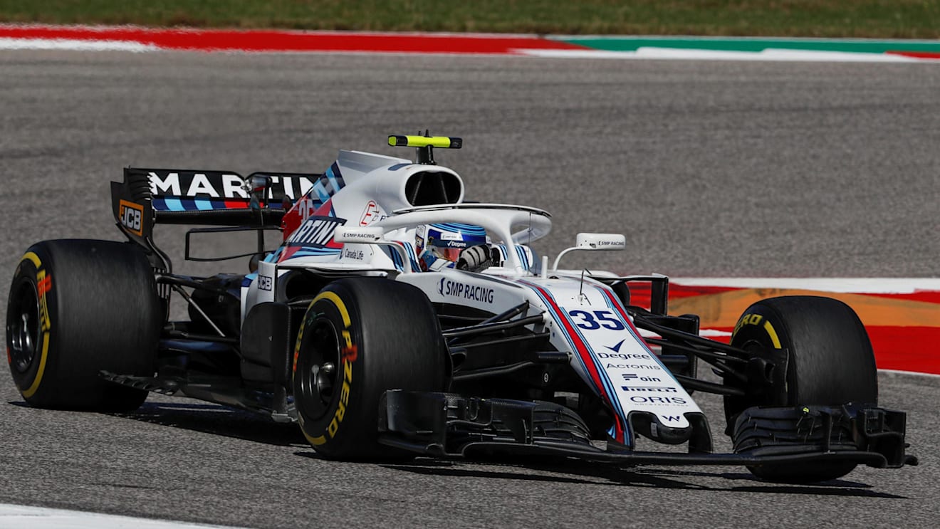 Sergey Sirotkin, Williams FW41 at Formula One World Championship, Rd18, United States Grand Prix, Race, Circuit of the Americas, Austin, Texas, USA, Sunday 21 October 2018.