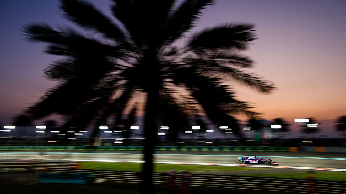 ABU DHABI, UNITED ARAB EMIRATES - DECEMBER 01:Daniil Kvyat of Scuderia Toro Rosso and Russia  during the F1 Grand Prix of Abu Dhabi at Yas Marina Circuit on December 01, 2019 in Abu Dhabi, United Arab Emirates. (Photo by Peter Fox/Getty Images)