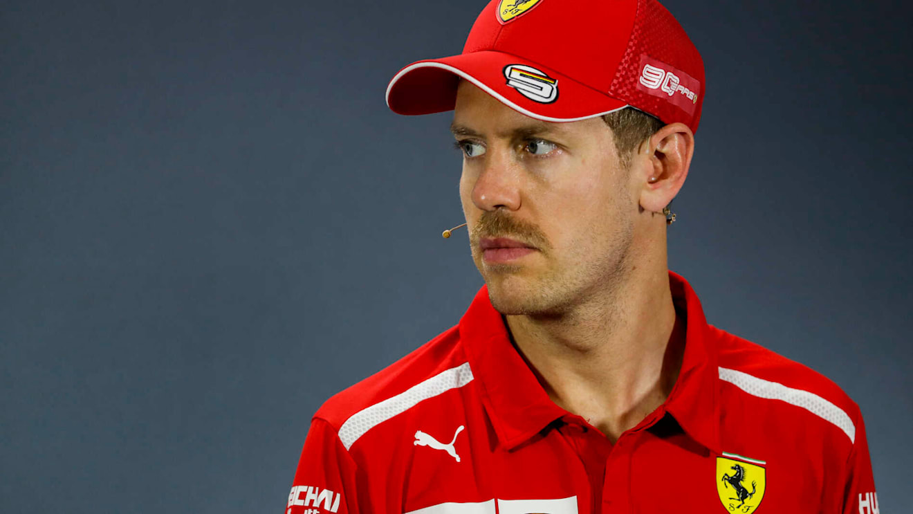 MELBOURNE GRAND PRIX CIRCUIT, AUSTRALIA - MARCH 16: Sebastian Vettel, Ferrari in Press Conference during the Australian GP at Melbourne Grand Prix Circuit on March 16, 2019 in Melbourne Grand Prix Circuit, Australia. (Photo by Zak Mauger / LAT Images)