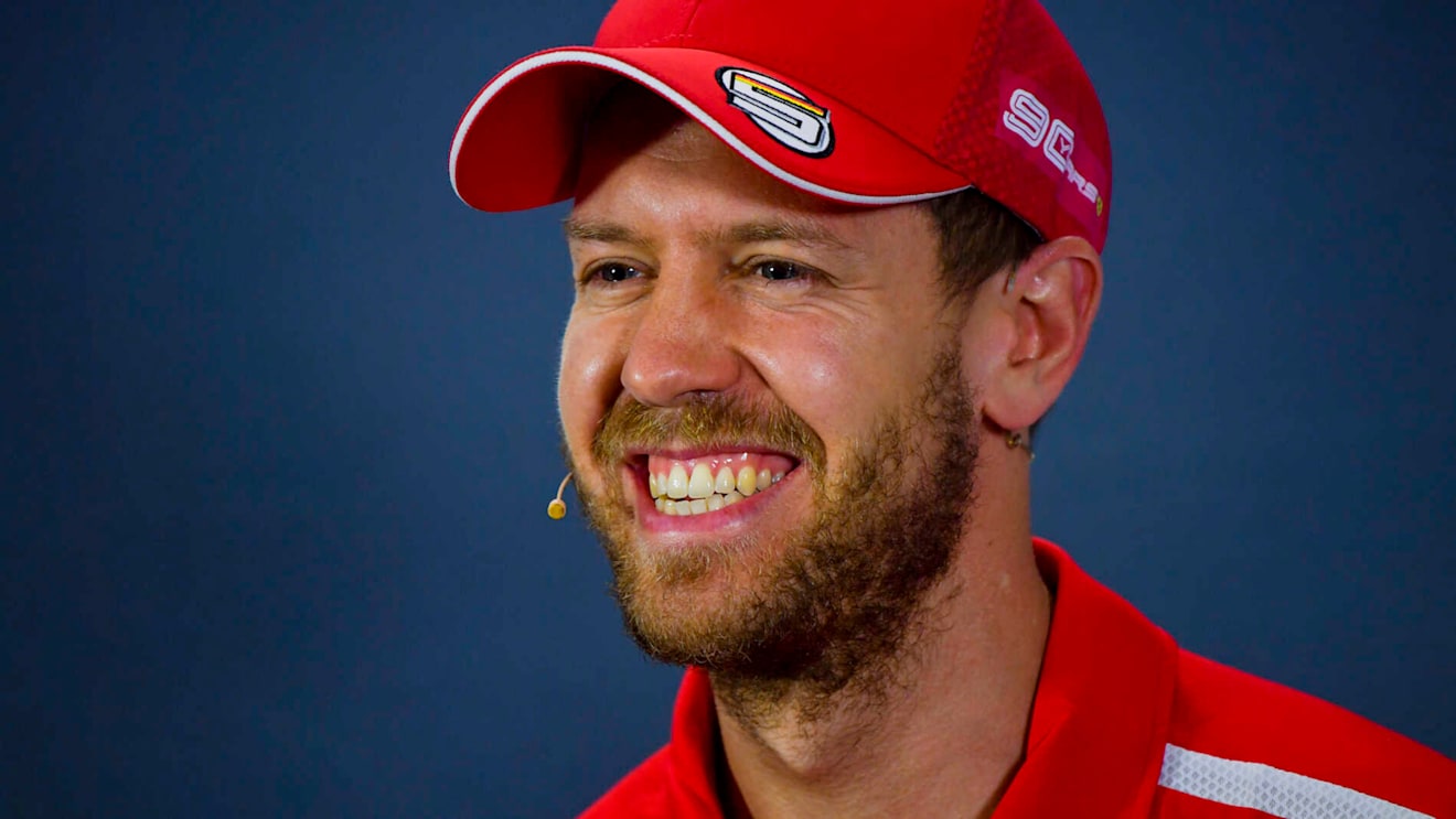 MELBOURNE GRAND PRIX CIRCUIT, AUSTRALIA - MARCH 14: Sebastian Vettel, Ferrari in Press Conference during the Australian GP at Melbourne Grand Prix Circuit on March 14, 2019 in Melbourne Grand Prix Circuit, Australia. (Photo by Jerry Andre / Sutton Images)