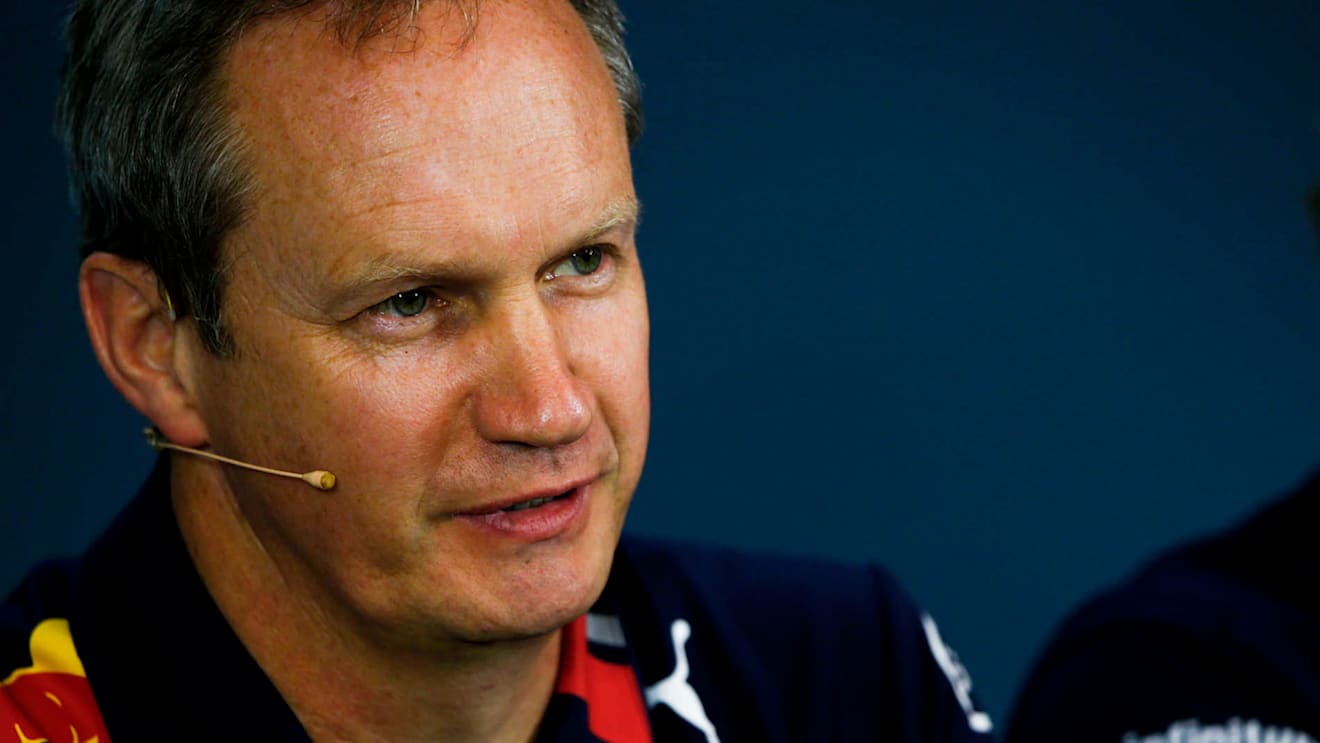 RED BULL RING, AUSTRIA - JUNE 28: Paul Monaghan, Chief Engineer, Red Bull Racing, in the team principals Press Conference during the Austrian GP at Red Bull Ring on June 28, 2019 in Red Bull Ring, Austria. (Photo by Andy Hone / LAT Images)