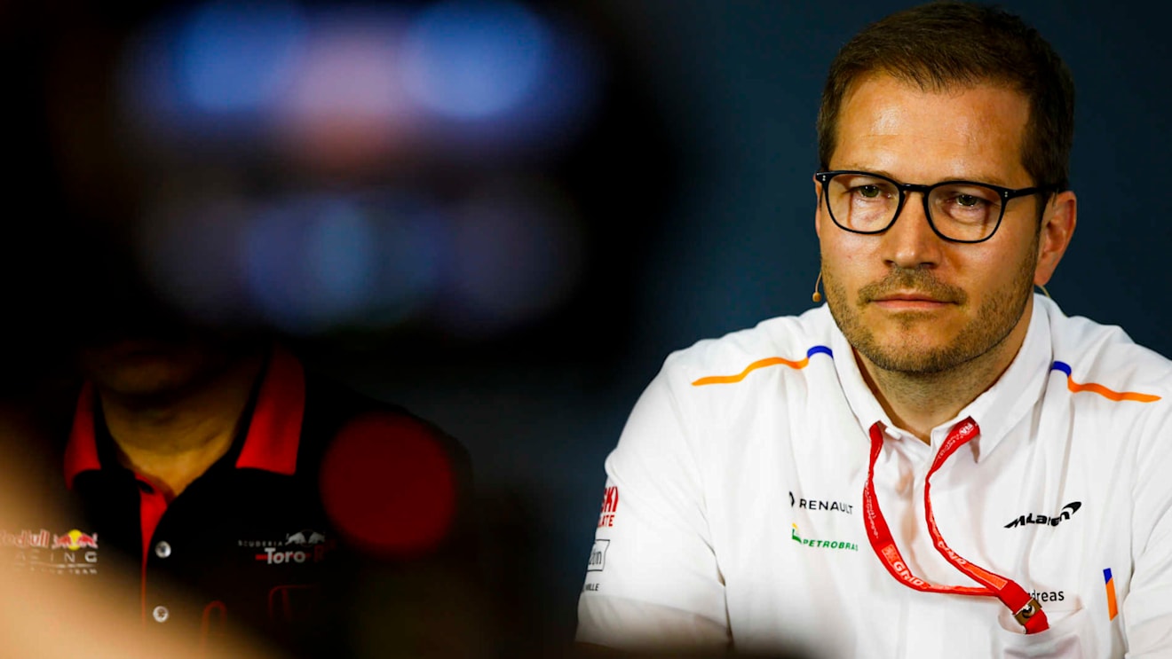 RED BULL RING, AUSTRIA - JUNE 28: Andreas Seidl, Team Principal, McLaren, in the team principals Press Conference during the Austrian GP at Red Bull Ring on June 28, 2019 in Red Bull Ring, Austria. (Photo by Andy Hone / LAT Images)