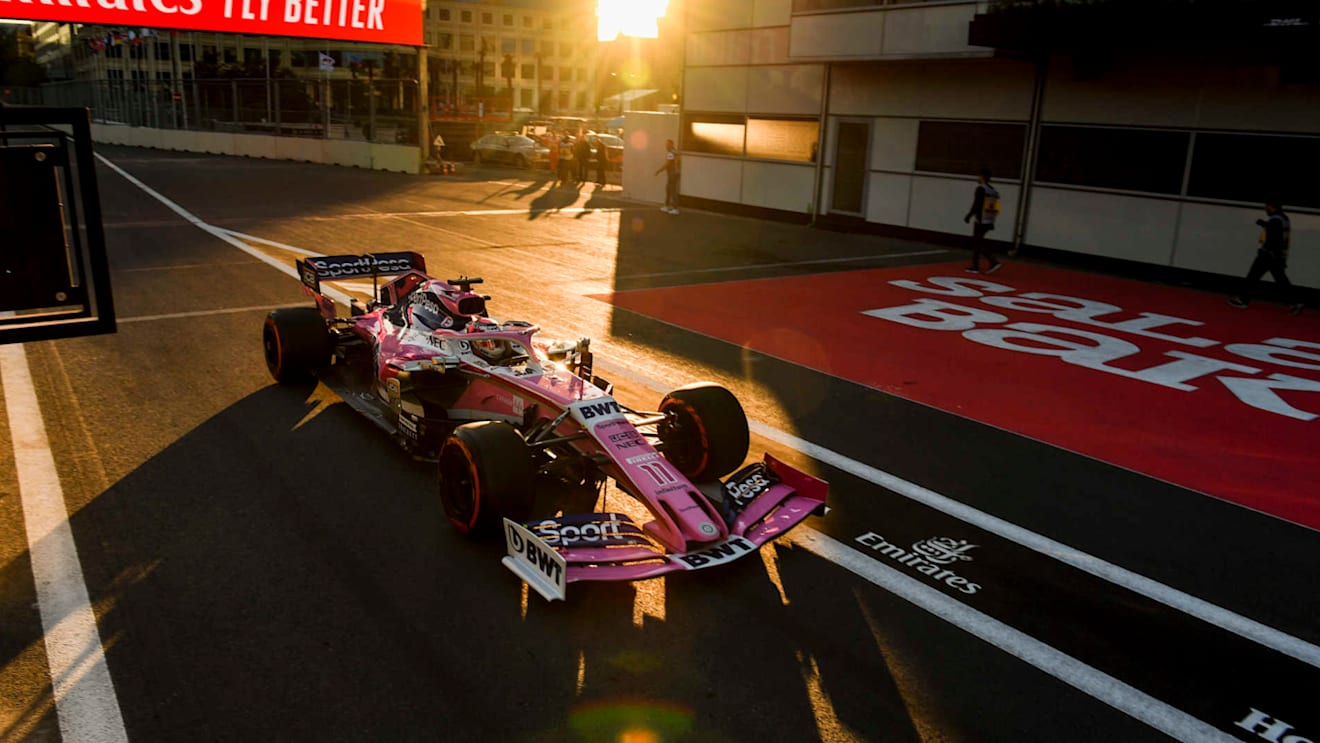BAKU CITY CIRCUIT, AZERBAIJAN - APRIL 27: Sergio Perez, Racing Point RP19 during the Azerbaijan GP at Baku City Circuit on April 27, 2019 in Baku City Circuit, Azerbaijan. (Photo by Mark Sutton / Sutton Images)