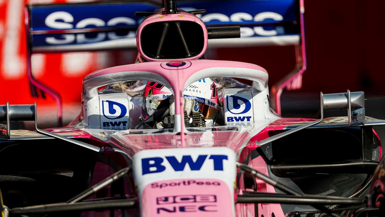 BAKU CITY CIRCUIT, AZERBAIJAN - APRIL 28: Sergio Perez, Racing Point RP19 Sergio Perez, Racing Point RP19 during the Azerbaijan GP at Baku City Circuit on April 28, 2019 in Baku City Circuit, Azerbaijan. (Photo by Zak Mauger / LAT Images)