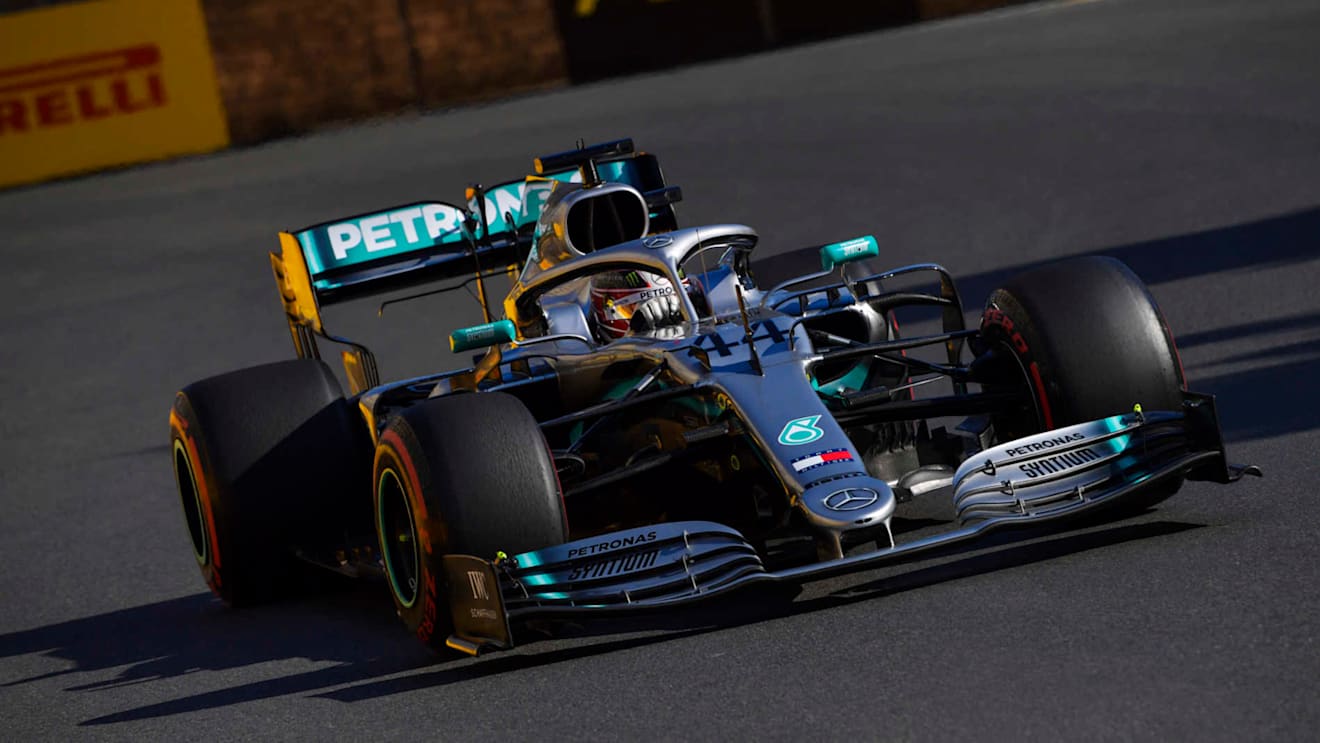 BAKU CITY CIRCUIT, AZERBAIJAN - APRIL 28: Lewis Hamilton, Mercedes AMG F1 W10 during the Azerbaijan GP at Baku City Circuit on April 28, 2019 in Baku City Circuit, Azerbaijan. (Photo by Jerry Andre / Sutton Images)