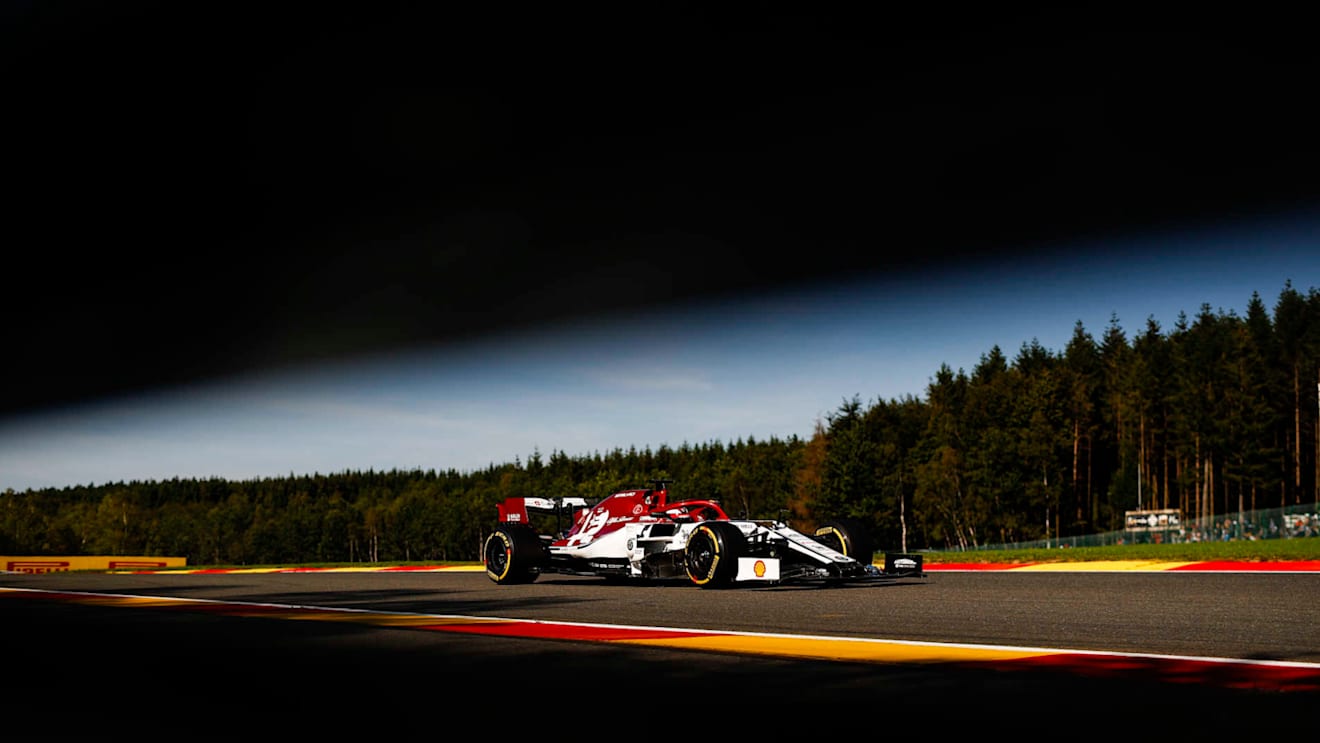 SPA-FRANCORCHAMPS, BELGIUM - AUGUST 30: Kimi Raikkonen, Alfa Romeo Racing C38 during the Belgian GP at Spa-Francorchamps on August 30, 2019 in Spa-Francorchamps, Belgium. (Photo by Glenn Dunbar / LAT Images)