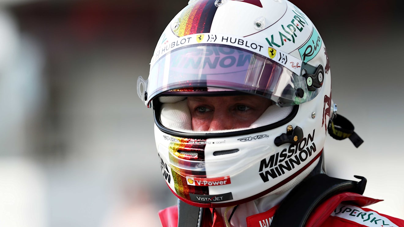 SAO PAULO, BRAZIL - NOVEMBER 16: Second place qualifier Sebastian Vettel of Germany and Ferrari celebrates in parc ferme during qualifying for the F1 Grand Prix of Brazil at Autodromo Jose Carlos Pace on November 16, 2019 in Sao Paulo, Brazil. (Photo by Mark Thompson/Getty Images)
