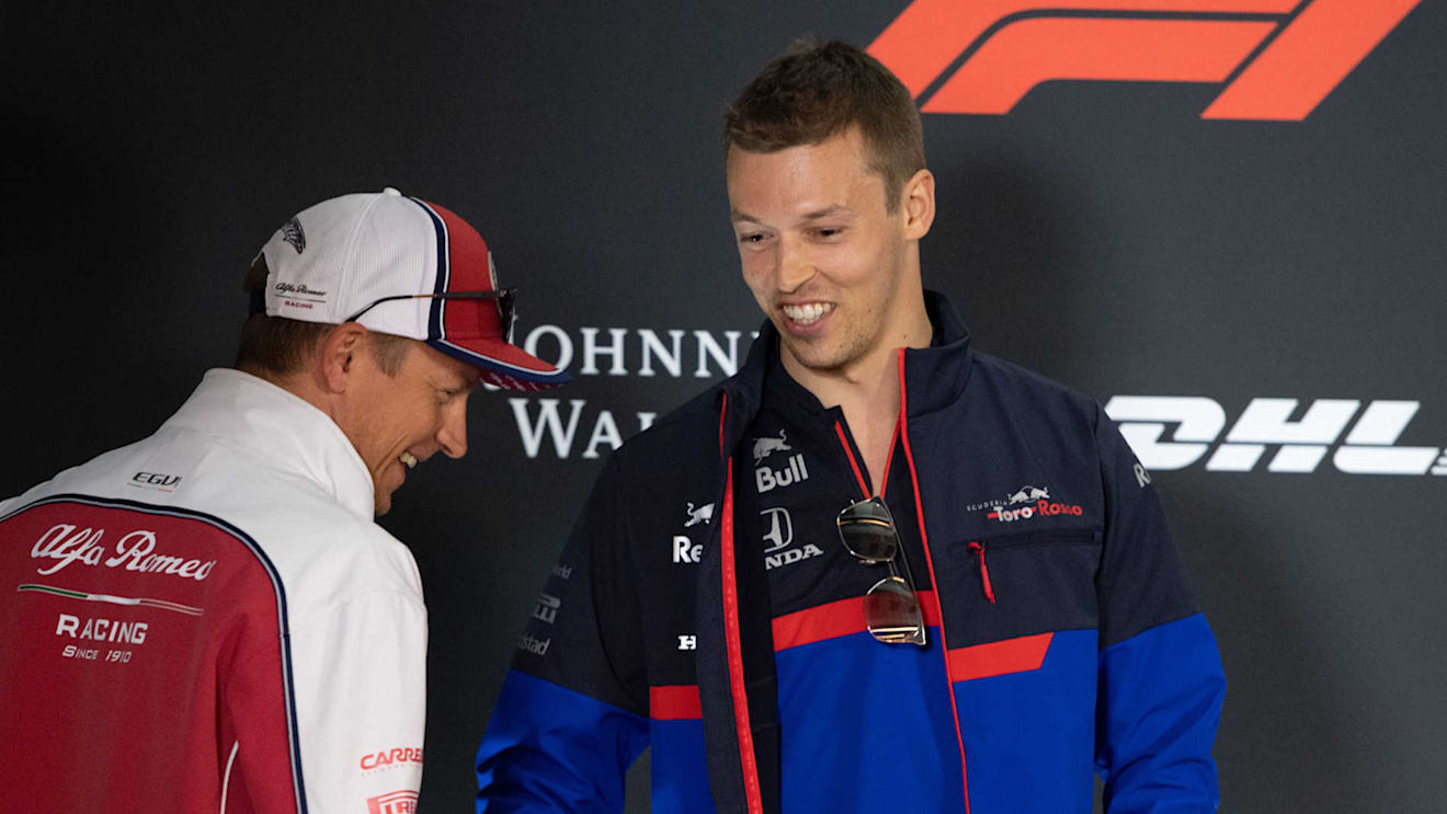 CIRCUIT GILLES-VILLENEUVE, CANADA - JUNE 06: Daniil Kvyat, Toro Rosso, and Kimi Raikkonen, Alfa Romeo Racing during the Canadian GP at Circuit Gilles-Villeneuve on June 06, 2019 in Circuit Gilles-Villeneuve, Canada. (Photo by Simon Galloway / Sutton Images)