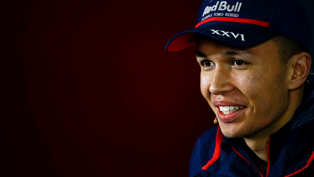 SHANGHAI INTERNATIONAL CIRCUIT, CHINA - APRIL 11: Alexander Albon, Toro Rosso in Press Conference during the Chinese GP at Shanghai International Circuit on April 11, 2019 in Shanghai International Circuit, China. (Photo by Andy Hone / LAT Images)