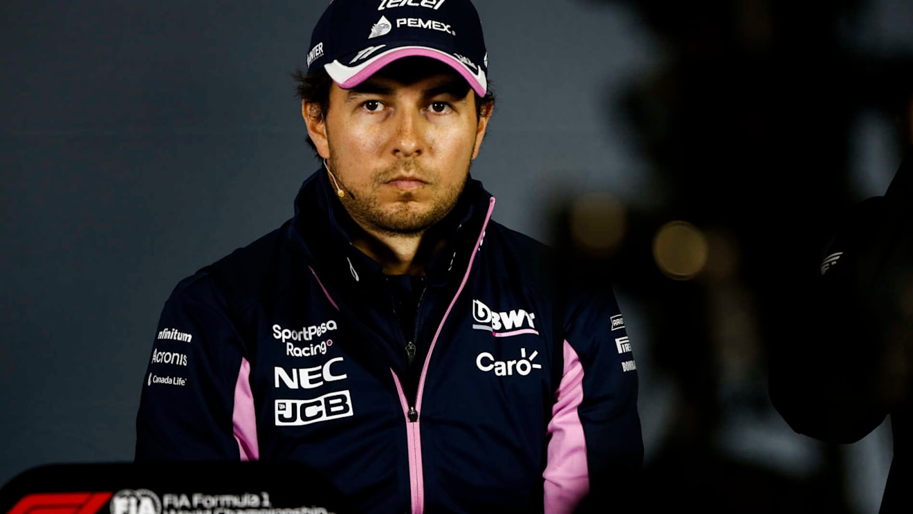 SHANGHAI INTERNATIONAL CIRCUIT, CHINA - APRIL 11: Sergio Perez, Racing Point in Press Conference during the Chinese GP at Shanghai International Circuit on April 11, 2019 in Shanghai International Circuit, China. (Photo by Andy Hone / LAT Images)