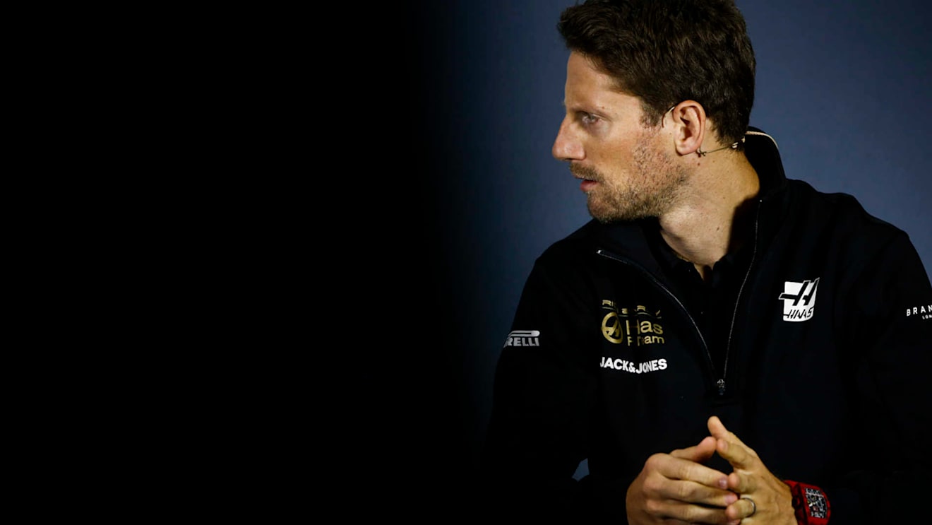 SHANGHAI INTERNATIONAL CIRCUIT, CHINA - APRIL 11: Romain Grosjean, Haas F1 in Press Conference during the Chinese GP at Shanghai International Circuit on April 11, 2019 in Shanghai International Circuit, China. (Photo by Andy Hone / LAT Images)