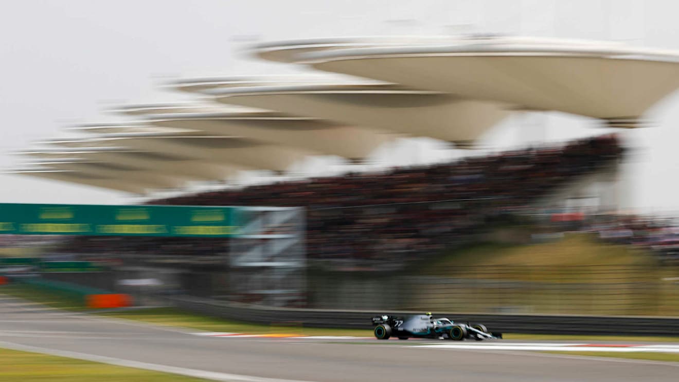 SHANGHAI INTERNATIONAL CIRCUIT, CHINA - APRIL 13: Valtteri Bottas, Mercedes AMG W10 during the Chinese GP at Shanghai International Circuit on April 13, 2019 in Shanghai International Circuit, China. (Photo by Zak Mauger / LAT Images)
