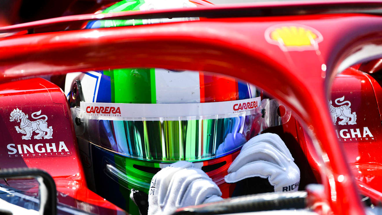 HOCKENHEIMRING, GERMANY - JULY 26: Antonio Giovinazzi, Alfa Romeo Racing during the German GP at Hockenheimring on July 26, 2019 in Hockenheimring, Germany. (Photo by Mark Sutton / Sutton Images)