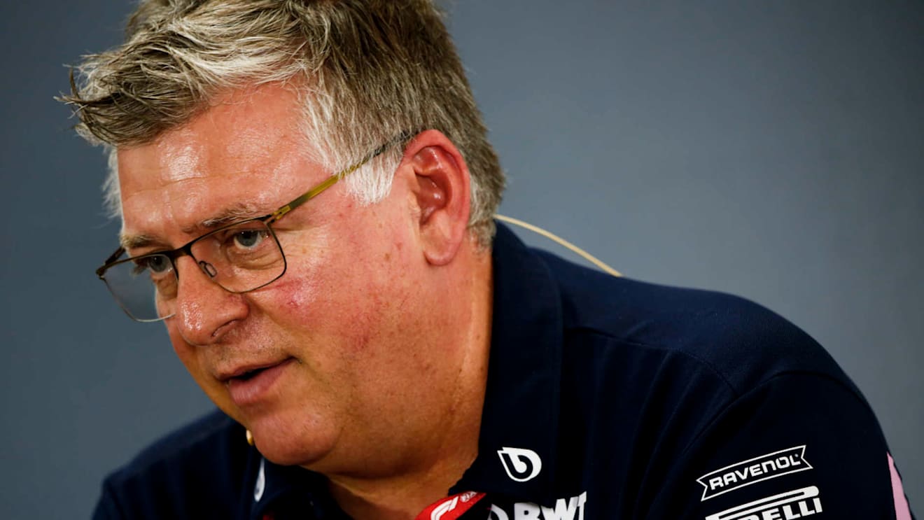 HOCKENHEIMRING, GERMANY - JULY 26: Otmar Szafnauer, Team Principal and CEO, Racing Point, in the Team Principals Press Conference during the German GP at Hockenheimring on July 26, 2019 in Hockenheimring, Germany. (Photo by Andy Hone / LAT Images)