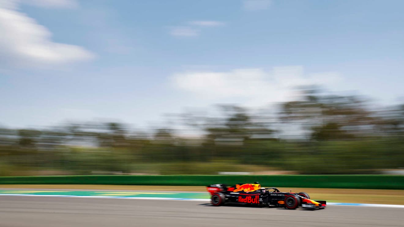HOCKENHEIMRING, GERMANY - JULY 26: Max Verstappen, Red Bull Racing RB15 during the German GP at Hockenheimring on July 26, 2019 in Hockenheimring, Germany. (Photo by Zak Mauger / LAT Images)