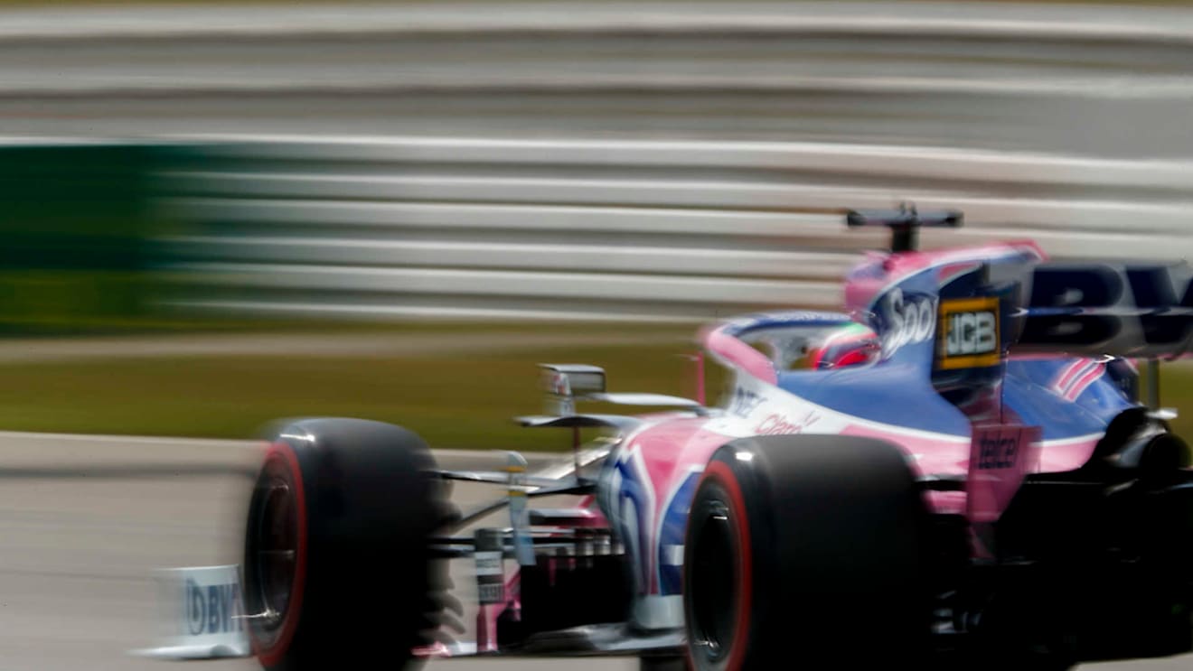 HOCKENHEIMRING, GERMANY - JULY 27: Sergio Perez, Racing Point RP19 during the German GP at Hockenheimring on July 27, 2019 in Hockenheimring, Germany. (Photo by Zak Mauger / LAT Images)