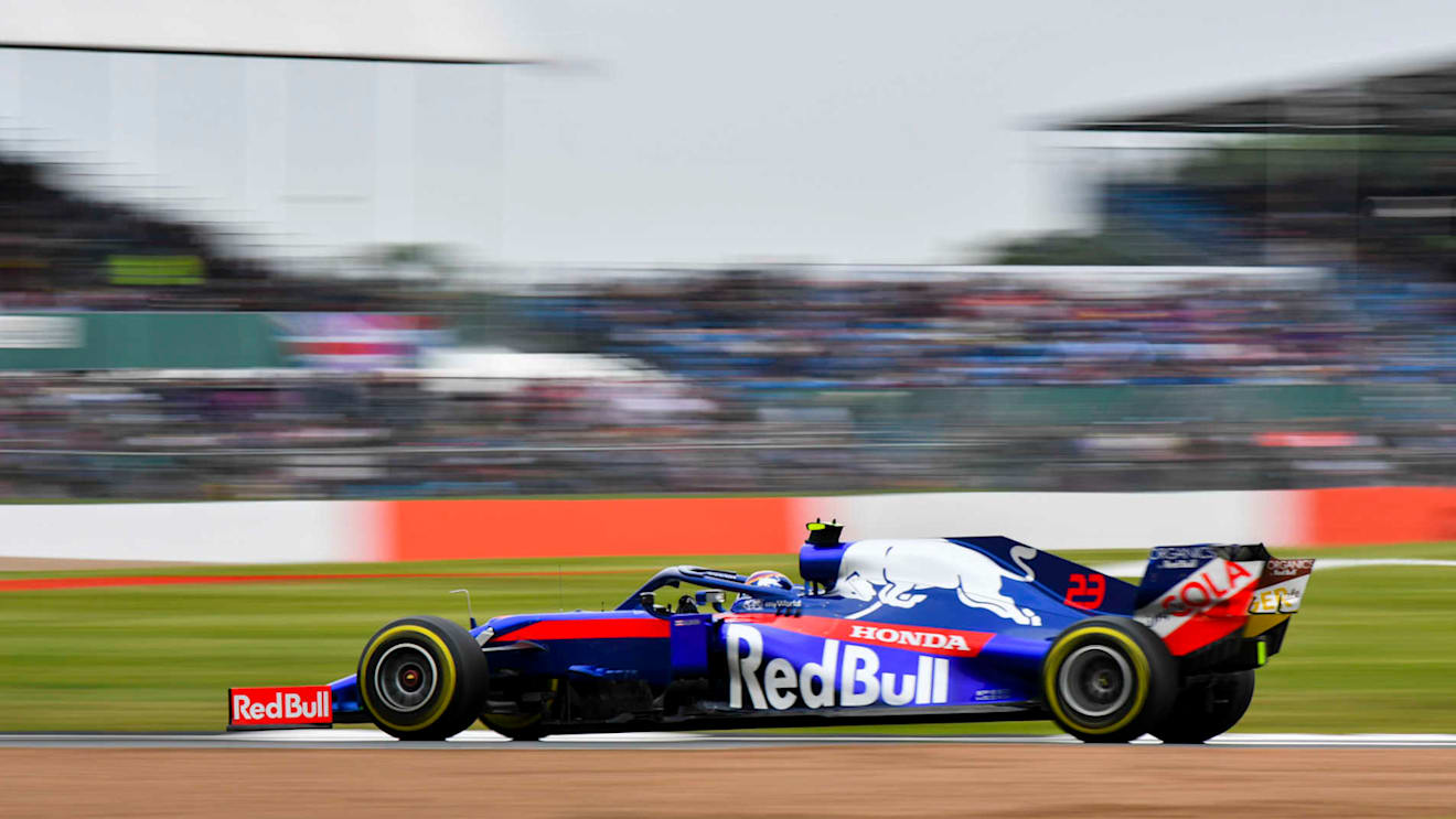 SILVERSTONE, UNITED KINGDOM - JULY 13: Alexander Albon, Toro Rosso STR14 during the British GP at Silverstone on July 13, 2019 in Silverstone, United Kingdom. (Photo by Mark Sutton / Sutton Images)