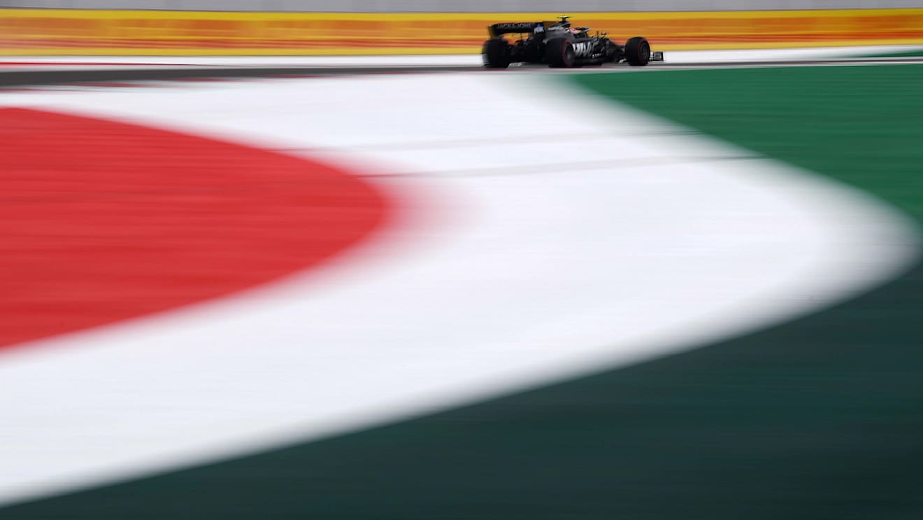 MEXICO CITY, MEXICO - OCTOBER 25: Kevin Magnussen of Denmark driving the (20) Haas F1 Team VF-19 Ferrari on track during practice for the F1 Grand Prix of Mexico at Autodromo Hermanos Rodriguez on October 25, 2019 in Mexico City, Mexico. (Photo by Clive Mason/Getty Images)