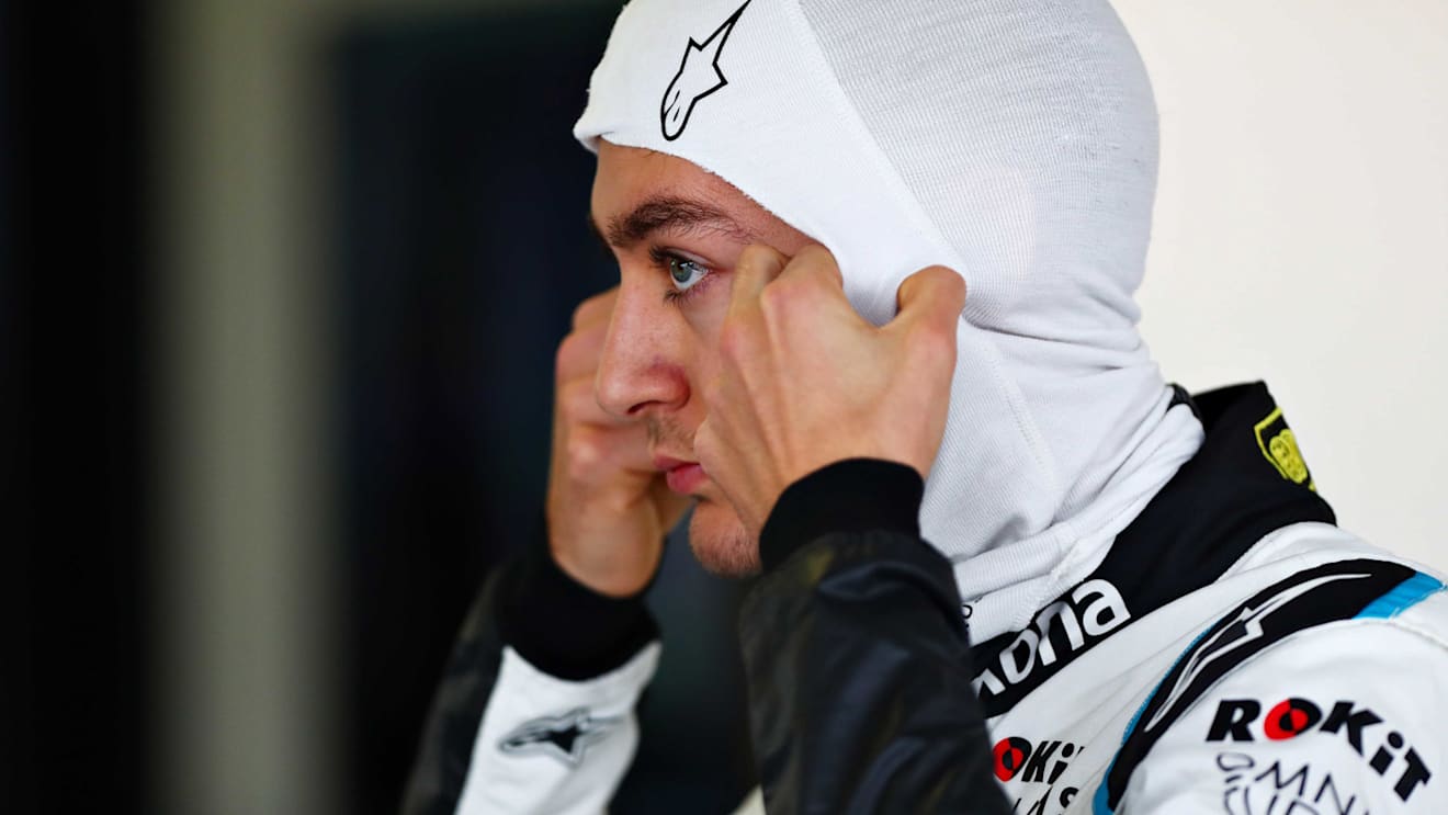 MEXICO CITY, MEXICO - OCTOBER 26: George Russell of Great Britain and Williams prepares to drive in the garage during final practice for the F1 Grand Prix of Mexico at Autodromo Hermanos Rodriguez on October 26, 2019 in Mexico City, Mexico. (Photo by Dan Istitene/Getty Images,)