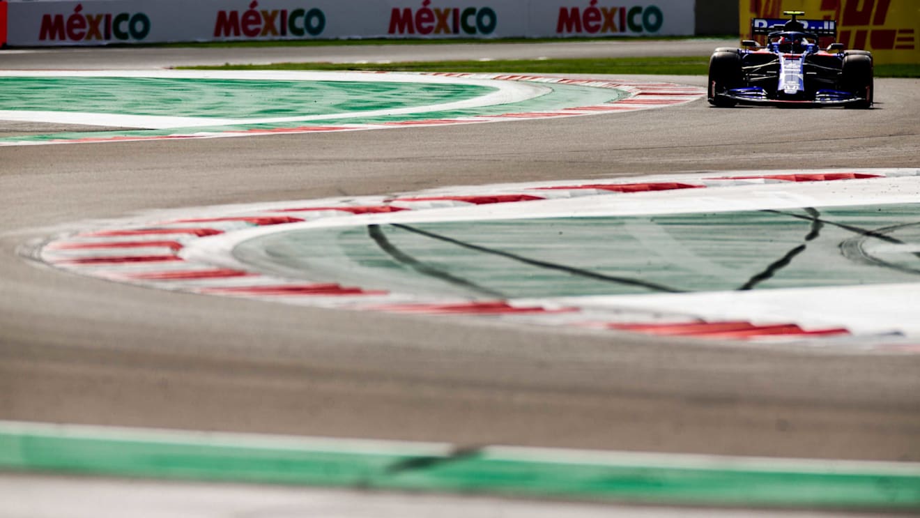 MEXICO CITY, MEXICO - OCTOBER 26: Pierre Gasly of Scuderia Toro Rosso and France during final practice for the F1 Grand Prix of Mexico at Autodromo Hermanos Rodriguez on October 26, 2019 in Mexico City, Mexico. (Photo by Peter Fox/Getty Images,)