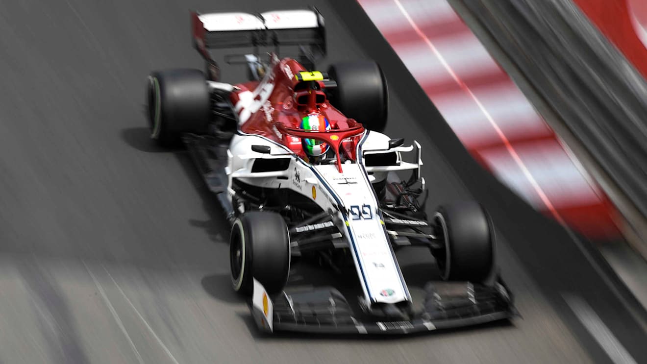 MONTE CARLO, MONACO - MAY 25: Antonio Giovinazzi, Alfa Romeo Racing C38 during the Monaco GP at Monte Carlo on May 25, 2019 in Monte Carlo, Monaco. (Photo by Gareth Harford / Sutton Images)