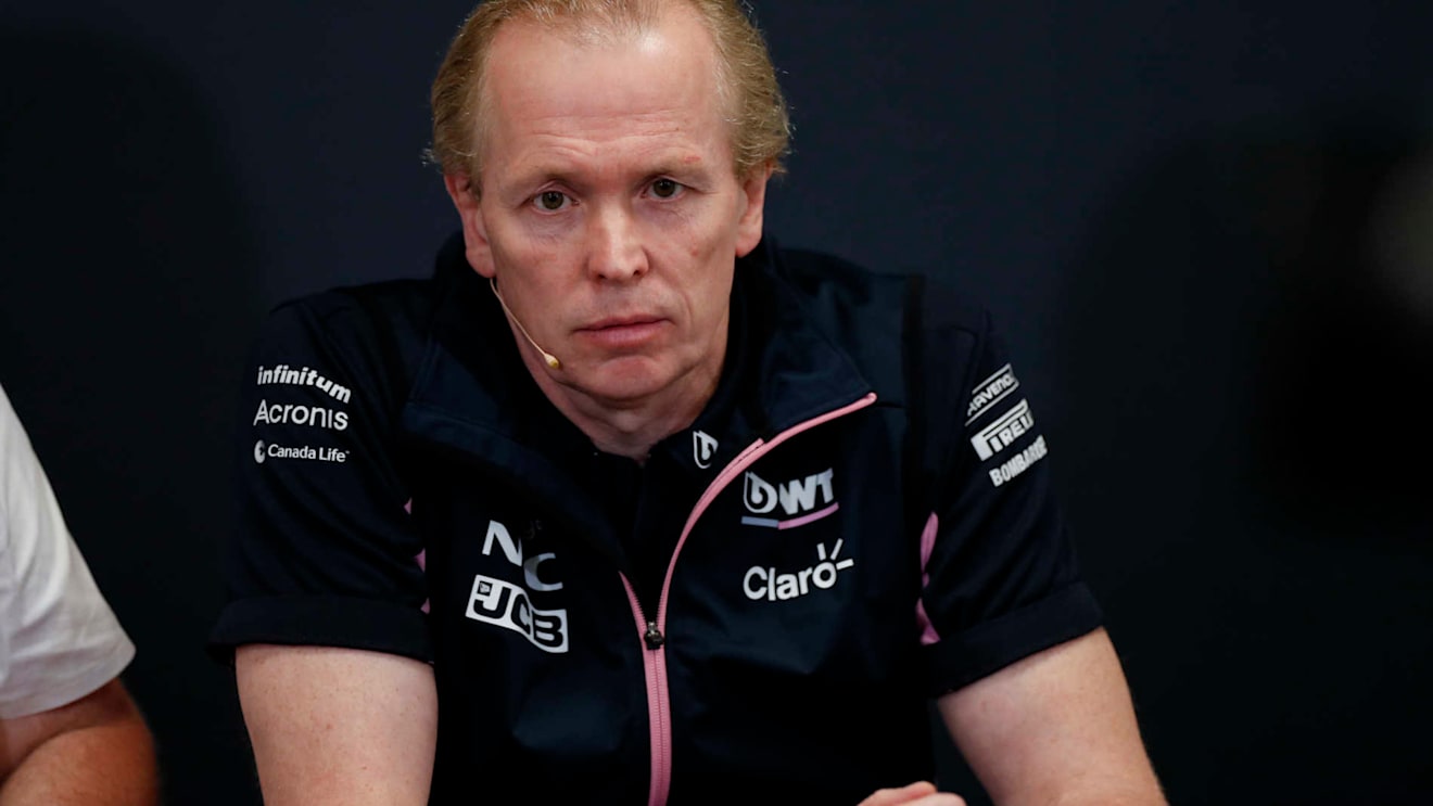 MONTE CARLO, MONACO - MAY 23: Andrew Green, Technical Director, Racing Point, in the team principals Press Conference during the Monaco GP at Monte Carlo on May 23, 2019 in Monte Carlo, Monaco. (Photo by Zak Mauger / LAT Images)