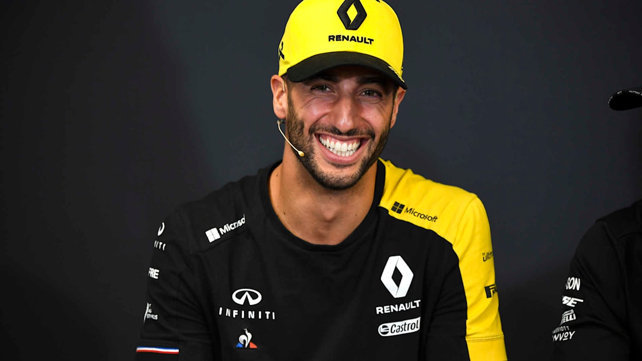MONTE CARLO, MONACO - MAY 22: Daniel Ricciardo, Renault F1 Team in Press Conference during the Monaco GP at Monte Carlo on May 22, 2019 in Monte Carlo, Monaco. (Photo by Gareth Harford / Sutton Images)
