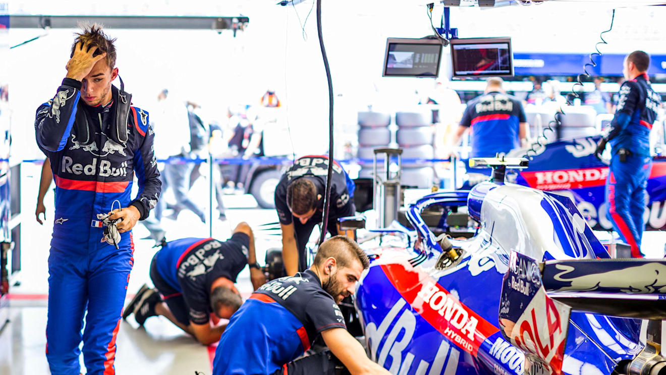 SOCHI, RUSSIA - SEPTEMBER 27: Pierre Gasly of Scuderia Toro Rosso and France during practice for the F1 Grand Prix of Russia at Sochi Autodrom on September 27, 2019 in Sochi, Russia. (Photo by Peter Fox/Getty Images)