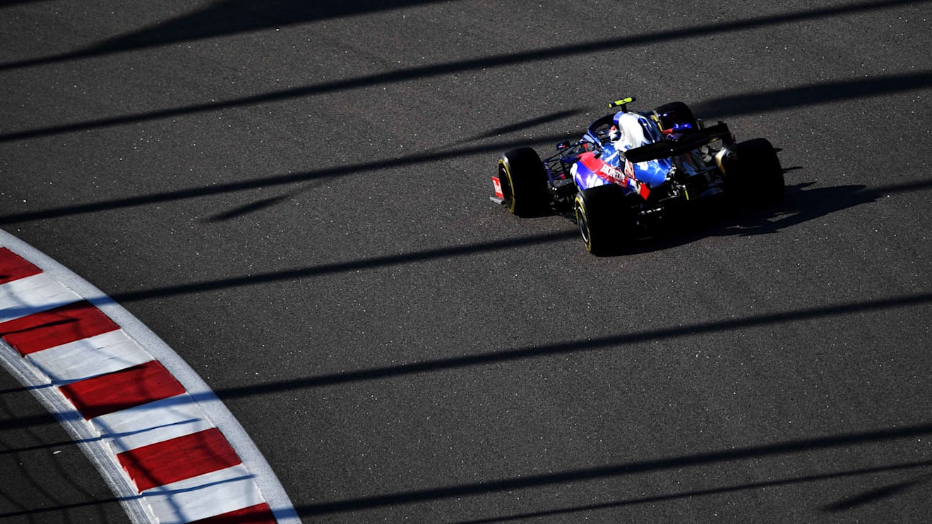 SOCHI, RUSSIA - SEPTEMBER 29: Pierre Gasly of France driving the (10) Scuderia Toro Rosso STR14 Honda on track during the F1 Grand Prix of Russia at Sochi Autodrom on September 29, 2019 in Sochi, Russia. (Photo by Clive Mason/Getty Images)