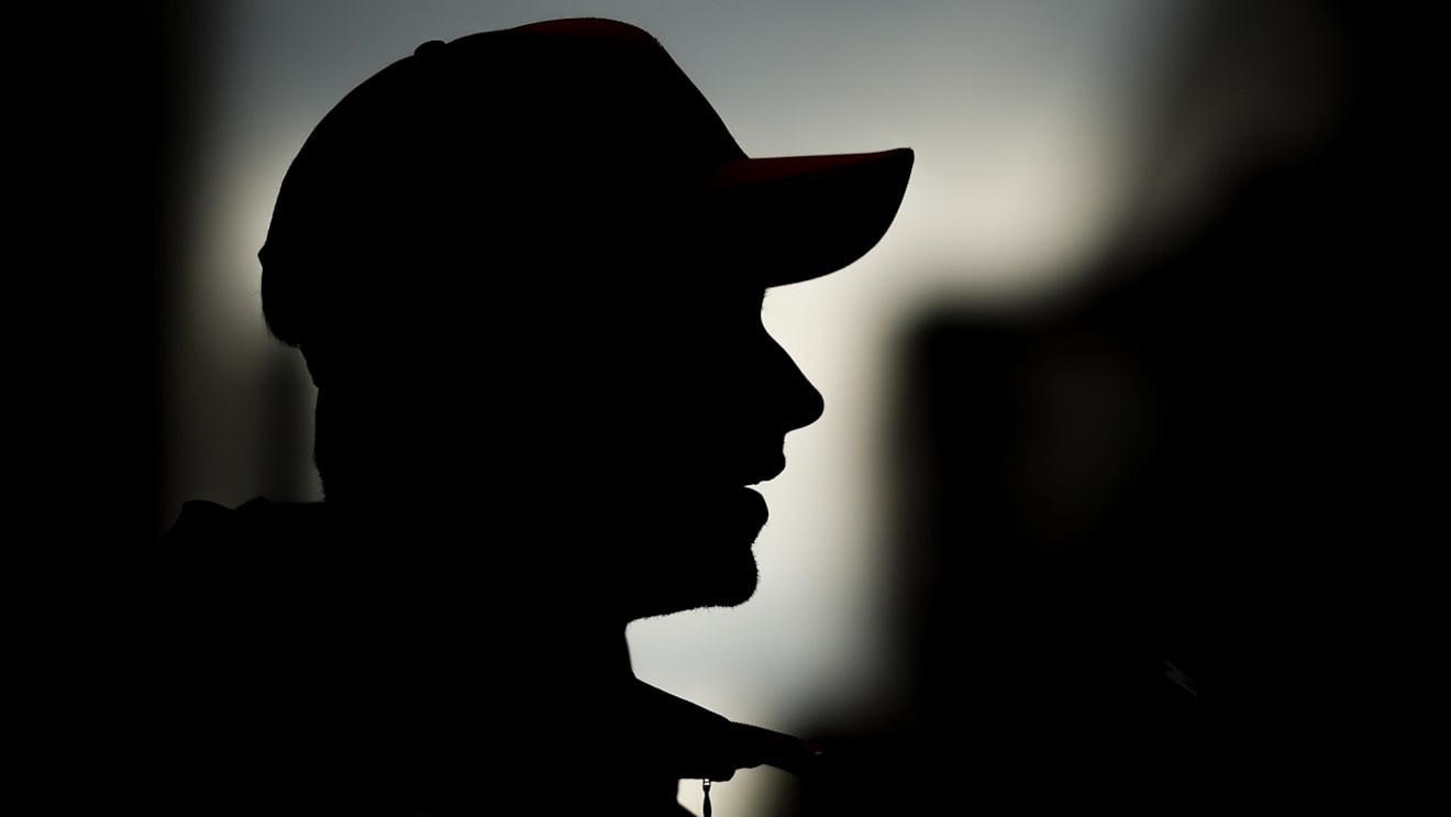 SOCHI, RUSSIA - SEPTEMBER 26: Charles Leclerc of Monaco and Ferrari talks to the media in the Paddock during previews ahead of the F1 Grand Prix of Russia at Sochi Autodrom on September 26, 2019 in Sochi, Russia. (Photo by Clive Mason/Getty Images)