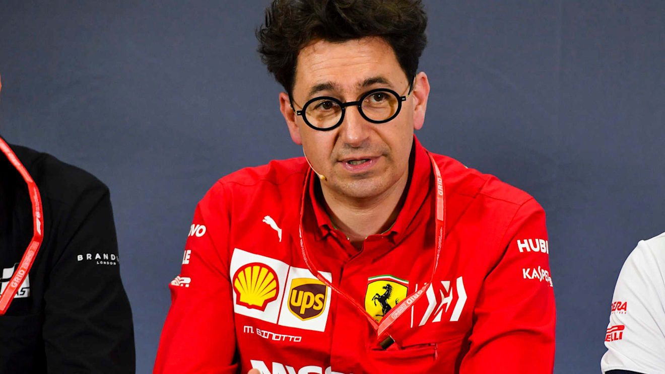 CIRCUIT DE BARCELONA-CATALUNYA, SPAIN - MAY 10: Mattia Binotto, Team Principal Ferrari, in the team principals Press Conference during the Spanish GP at Circuit de Barcelona-Catalunya on May 10, 2019 in Circuit de Barcelona-Catalunya, Spain. (Photo by Simon Galloway / Sutton Images)
