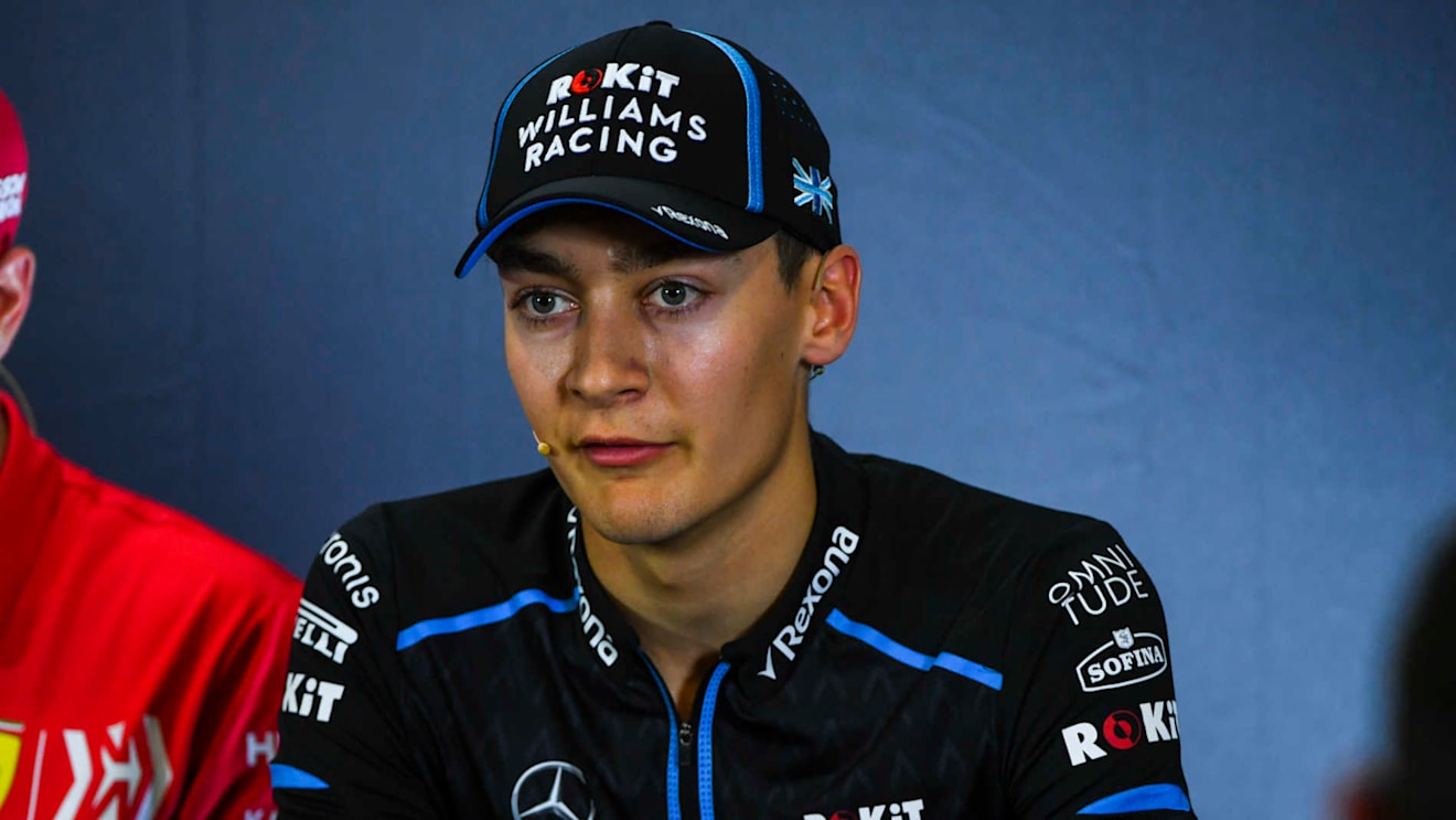 CIRCUIT DE BARCELONA-CATALUNYA, SPAIN - MAY 09: George Russell, Williams Racing in Press Conference during the Spanish GP at Circuit de Barcelona-Catalunya on May 09, 2019 in Circuit de Barcelona-Catalunya, Spain. (Photo by Mark Sutton / Sutton Images)