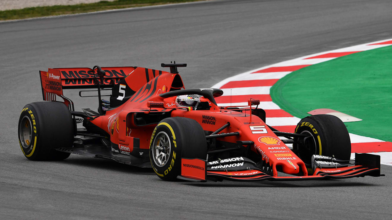 CIRCUIT DE BARCELONA-CATALUNYA, SPAIN - FEBRUARY 20: Sebastian Vettel, Ferrari SF90 during the Barcelona February testing at Circuit de Barcelona-Catalunya on February 20, 2019 in Circuit de Barcelona-Catalunya, Spain. (Photo by Mark Sutton / Sutton Images)