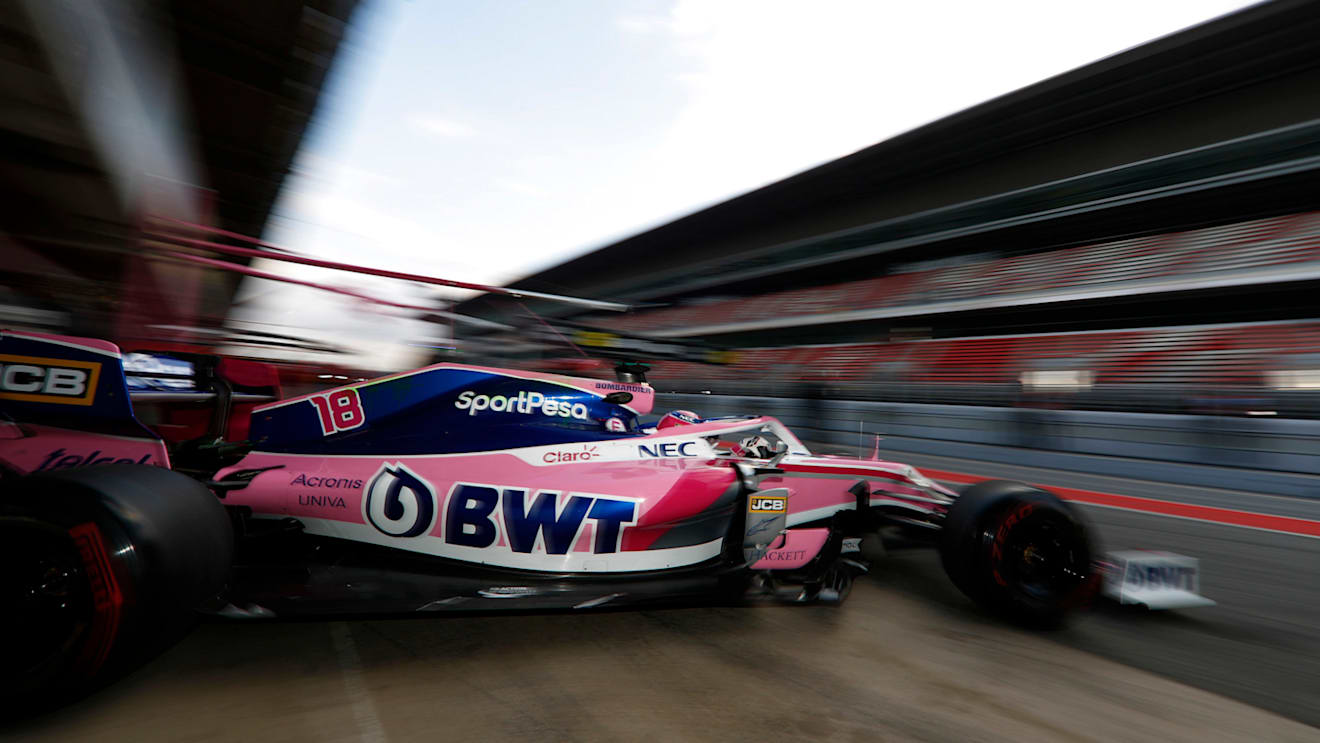 CIRCUIT DE BARCELONA-CATALUNYA, SPAIN - FEBRUARY 19: Lance Stroll, SportPesa Racing Point F1 Team RP19 during the Barcelona February testing at Circuit de Barcelona-Catalunya on February 19, 2019 in Circuit de Barcelona-Catalunya, Spain. (Photo by Glenn Dunbar / LAT Images)