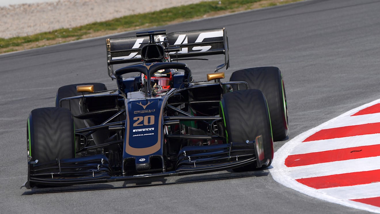 CIRCUIT DE BARCELONA-CATALUNYA, SPAIN - FEBRUARY 19: Kevin Magnussen, Haas F1 Team VF-19 during the Barcelona February testing at Circuit de Barcelona-Catalunya on February 19, 2019 in Circuit de Barcelona-Catalunya, Spain. (Photo by Jerry Andre / Sutton Images)
