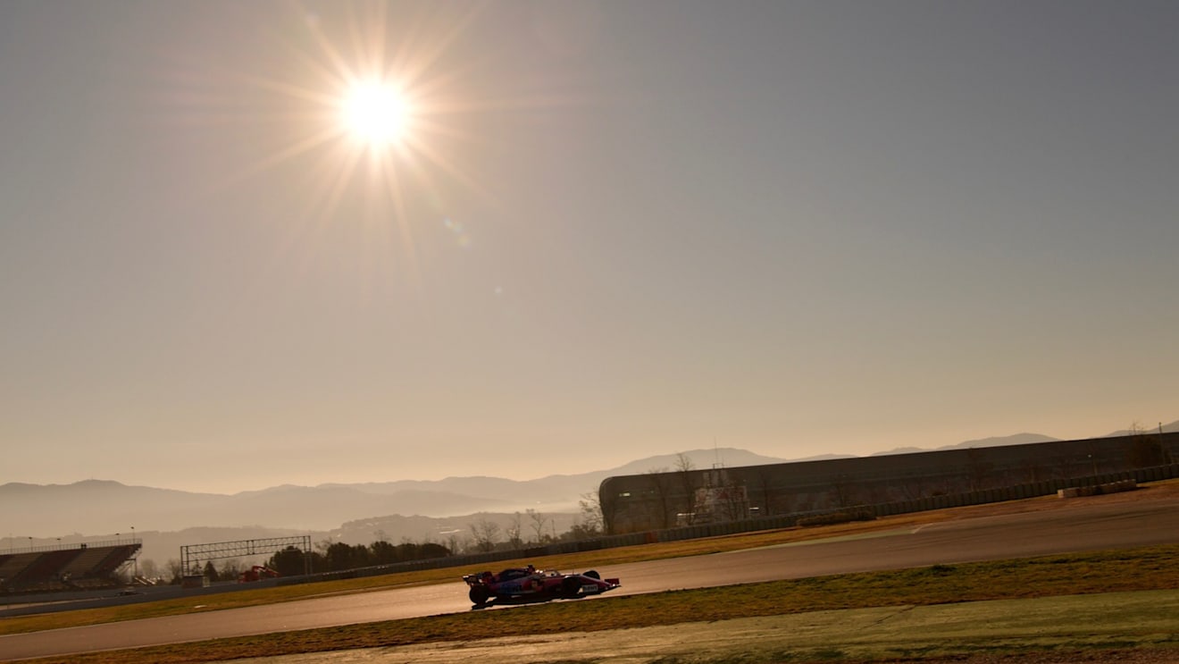 CIRCUIT DE BARCELONA-CATALUNYA, SPAIN - FEBRUARY 26: Lance Stroll, SportPesa Racing Point F1 Team RP19 during the Barcelona February testing II at Circuit de Barcelona-Catalunya on February 26, 2019 in Circuit de Barcelona-Catalunya, Spain. (Photo by Jerry Andre / Sutton Images)