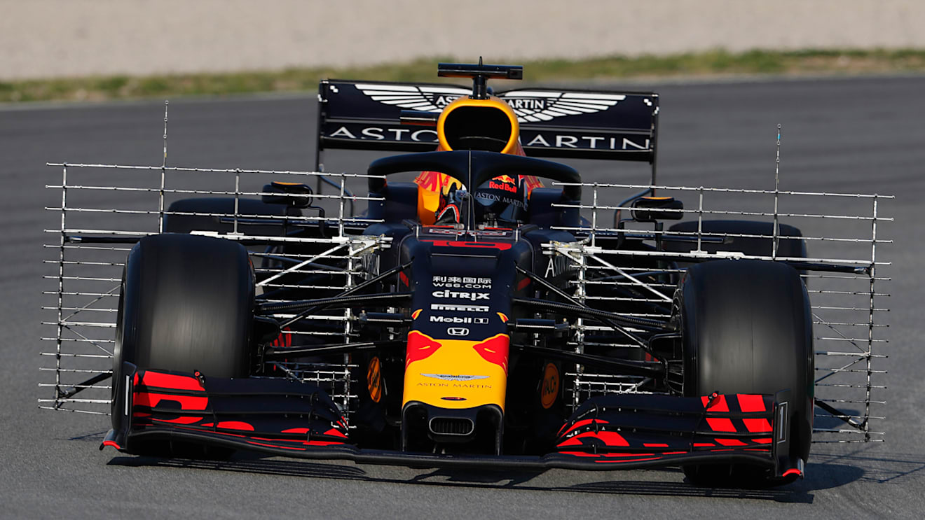 CIRCUIT DE BARCELONA-CATALUNYA, SPAIN - FEBRUARY 28: Pierre Gasly, Red Bull Racing RB15 with aero sensors during the Barcelona February testing II at Circuit de Barcelona-Catalunya on February 28, 2019 in Circuit de Barcelona-Catalunya, Spain. (Photo by Zak Mauger / LAT Images)