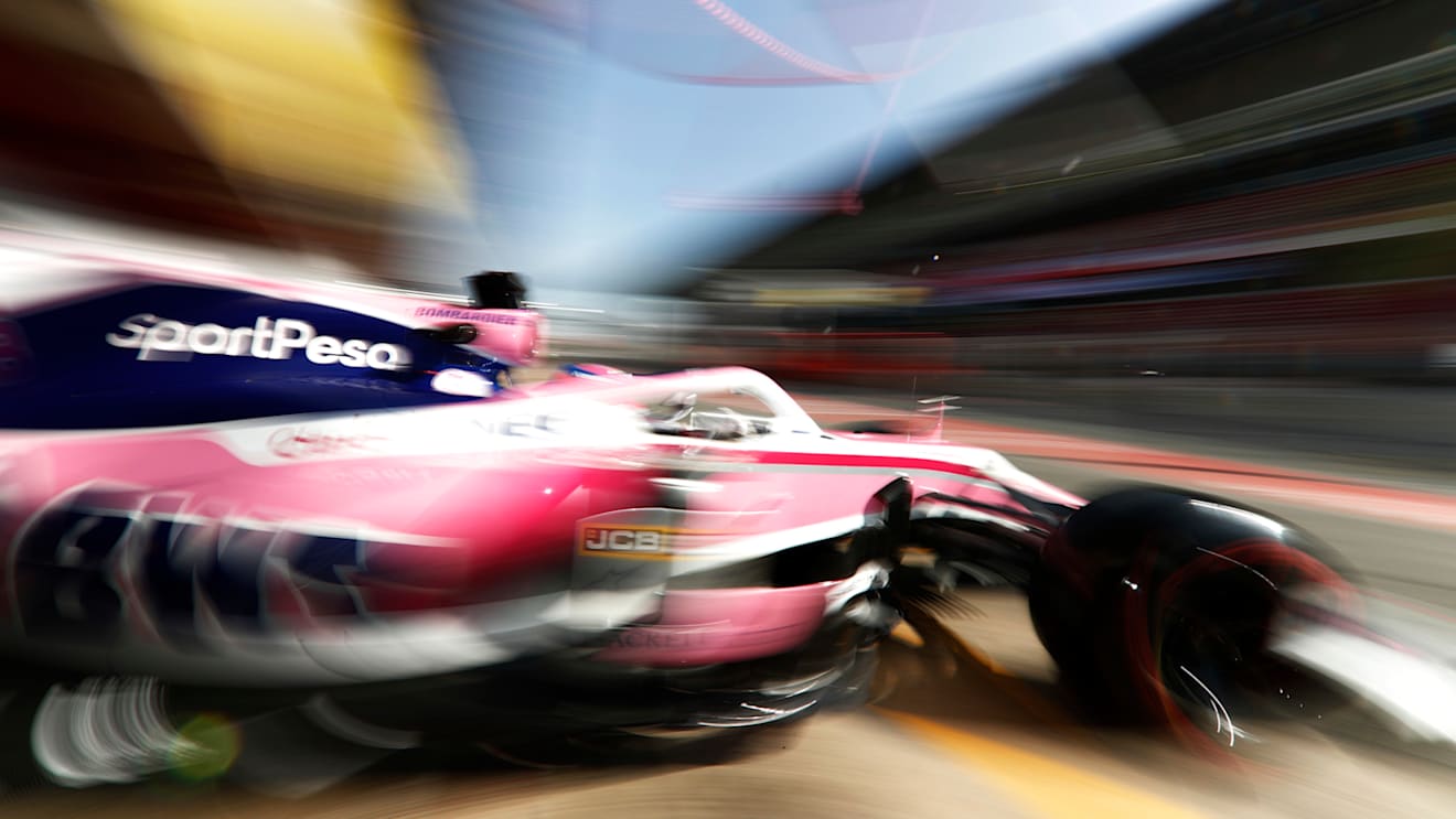 CIRCUIT DE BARCELONA-CATALUNYA, SPAIN - FEBRUARY 28: Lance Stroll, SportPesa Racing Point F1 Team RP19 during the Barcelona February testing II at Circuit de Barcelona-Catalunya on February 28, 2019 in Circuit de Barcelona-Catalunya, Spain. (Photo by Glenn Dunbar / LAT Images)