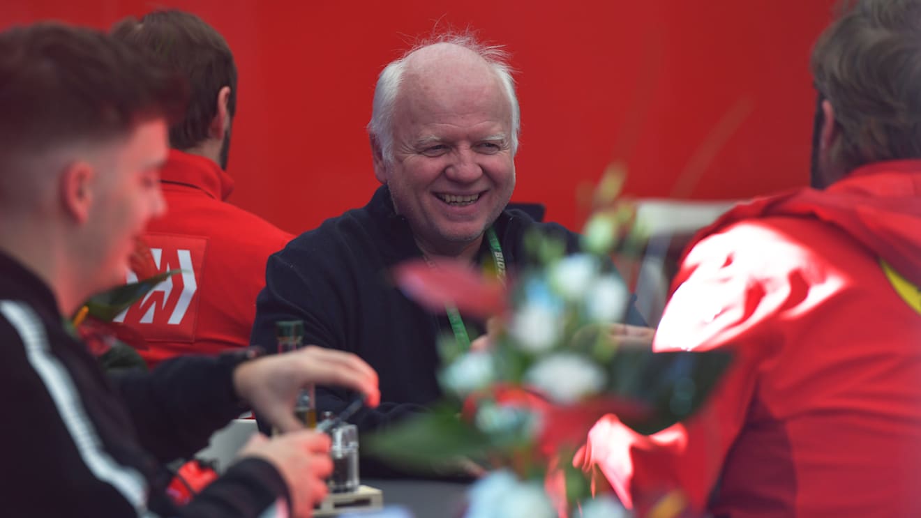CIRCUIT DE BARCELONA-CATALUNYA, SPAIN - FEBRUARY 27: Norbert Vettel, Father of Sebastian Vettel, Ferrari during the Barcelona February testing II at Circuit de Barcelona-Catalunya on February 27, 2019 in Circuit de Barcelona-Catalunya, Spain. (Photo by Jerry Andre / Sutton Images)