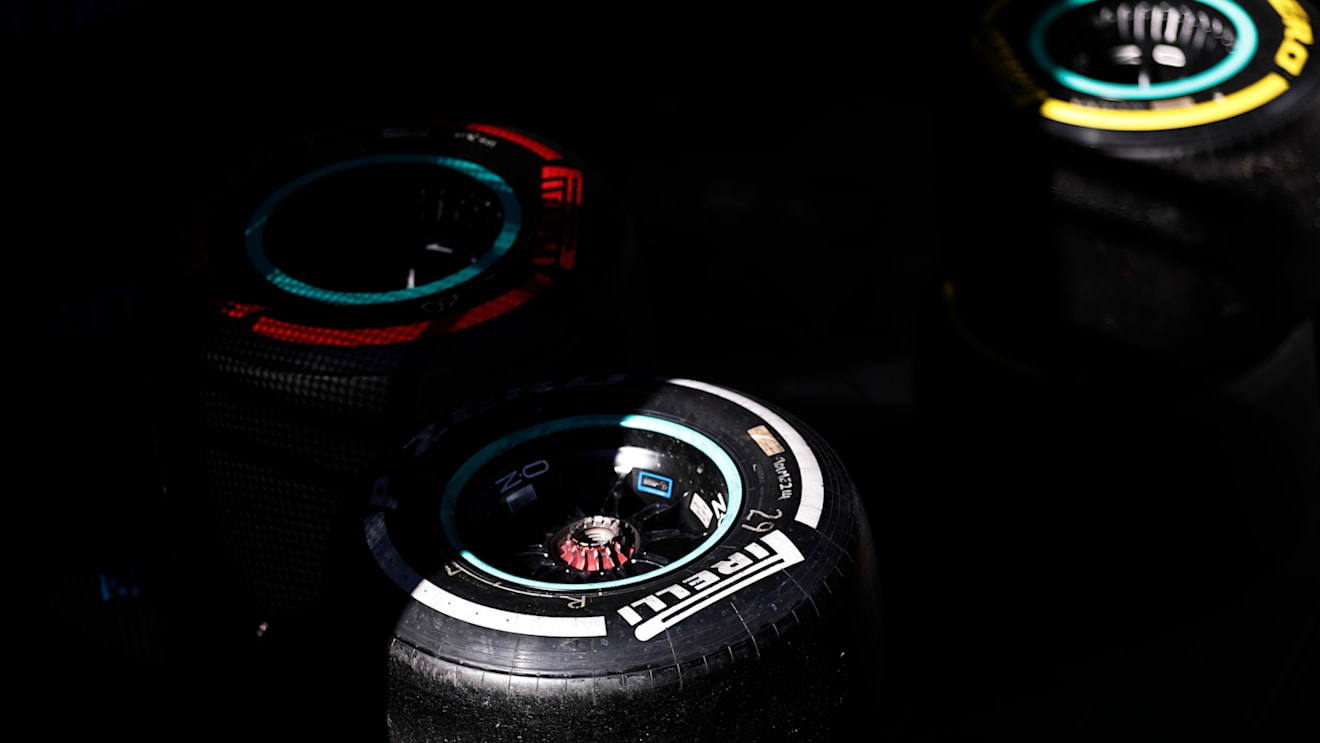 CIRCUIT DE BARCELONA-CATALUNYA, SPAIN - FEBRUARY 27: Pirelli tyres during the Barcelona February testing II at Circuit de Barcelona-Catalunya on February 27, 2019 in Circuit de Barcelona-Catalunya, Spain. (Photo by Zak Mauger / LAT Images)