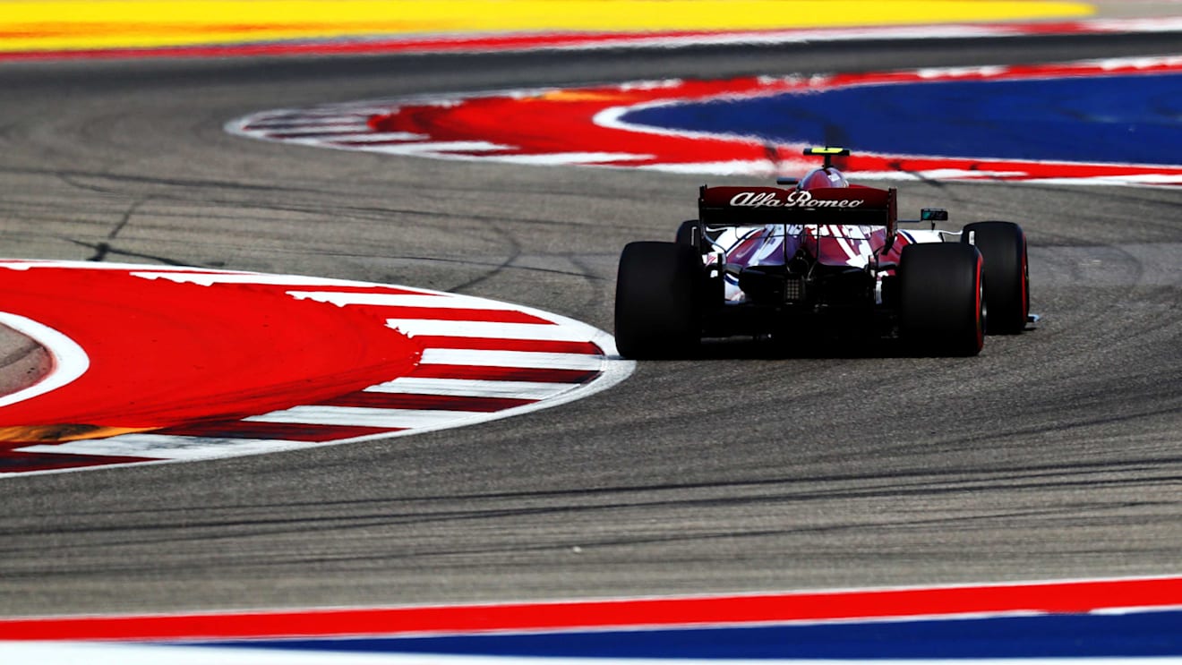 AUSTIN, TEXAS - NOVEMBER 02: Antonio Giovinazzi of Italy driving the (99) Alfa Romeo Racing C38 Ferrari on track during final practice for the F1 Grand Prix of USA at Circuit of The Americas on November 02, 2019 in Austin, Texas. (Photo by Mark Thompson/Getty Images)