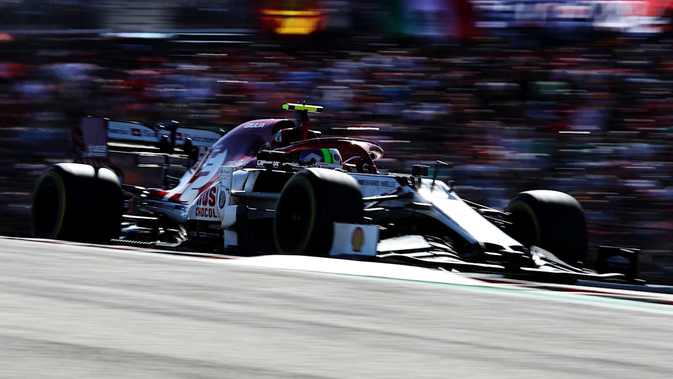 AUSTIN, TEXAS - NOVEMBER 03: Antonio Giovinazzi of Italy driving the (99) Alfa Romeo Racing C38 Ferrari on track during the F1 Grand Prix of USA at Circuit of The Americas on November 03, 2019 in Austin, Texas. (Photo by Mark Thompson/Getty Images)