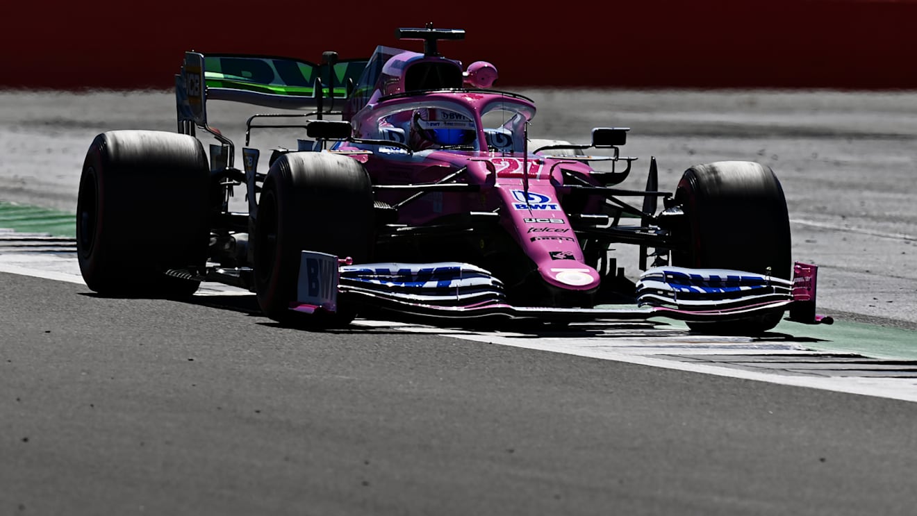 NORTHAMPTON, ENGLAND - AUGUST 07: Nico Hulkenberg of Germany driving the (27) Racing Point RP20 Mercedes during practice for the F1 70th Anniversary Grand Prix at Silverstone on August 07, 2020 in Northampton, England. (Photo by Clive Mason - Formula 1/Formula 1 via Getty Images)