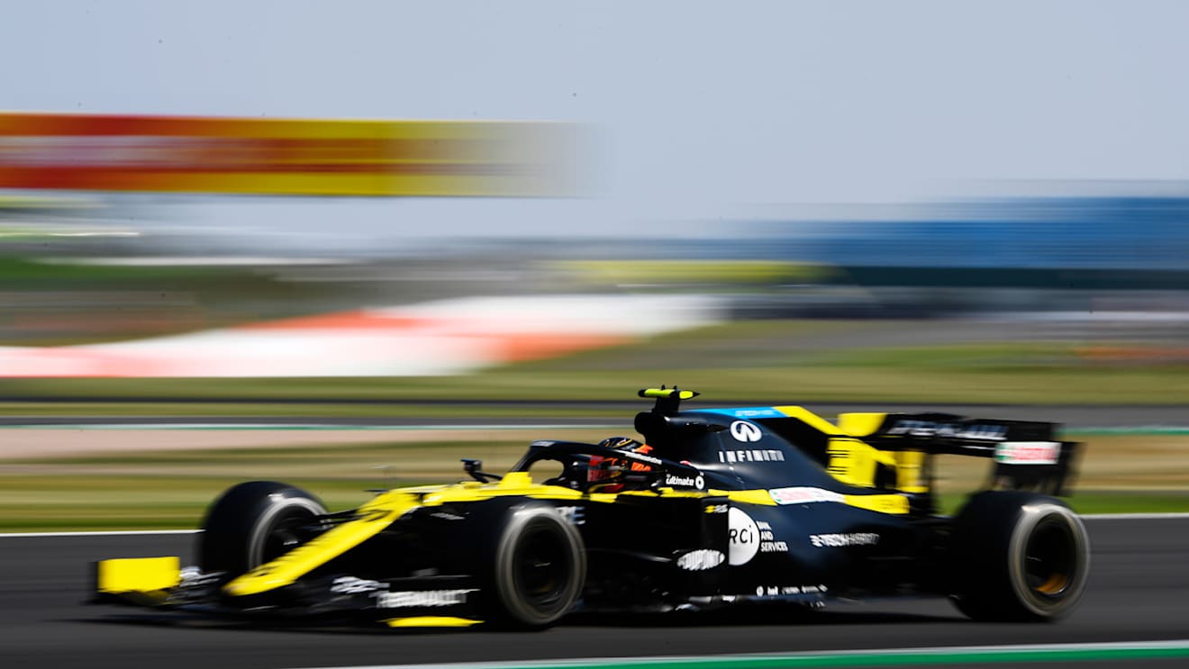 NORTHAMPTON, ENGLAND - AUGUST 09: Esteban Ocon of France driving the (31) Renault Sport Formula One Team RS20 during the F1 70th Anniversary Grand Prix at Silverstone on August 09, 2020 in Northampton, England. (Photo by Rudy Carezzevoli/Getty Images)