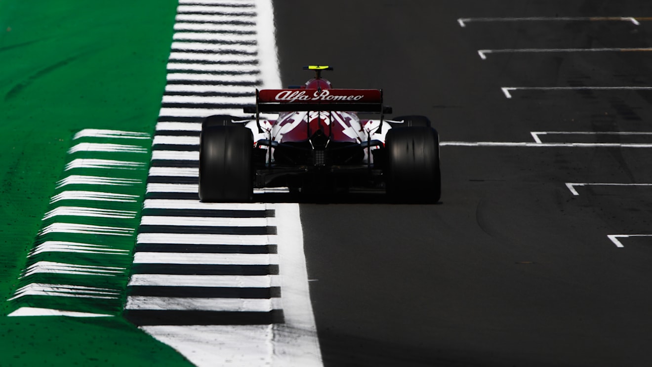 NORTHAMPTON, ENGLAND - AUGUST 09: Antonio Giovinazzi of Italy driving the (99) Alfa Romeo Racing C39 Ferrari on track during the F1 70th Anniversary Grand Prix at Silverstone on August 09, 2020 in Northampton, England. (Photo by Rudy Carezzevoli/Getty Images)