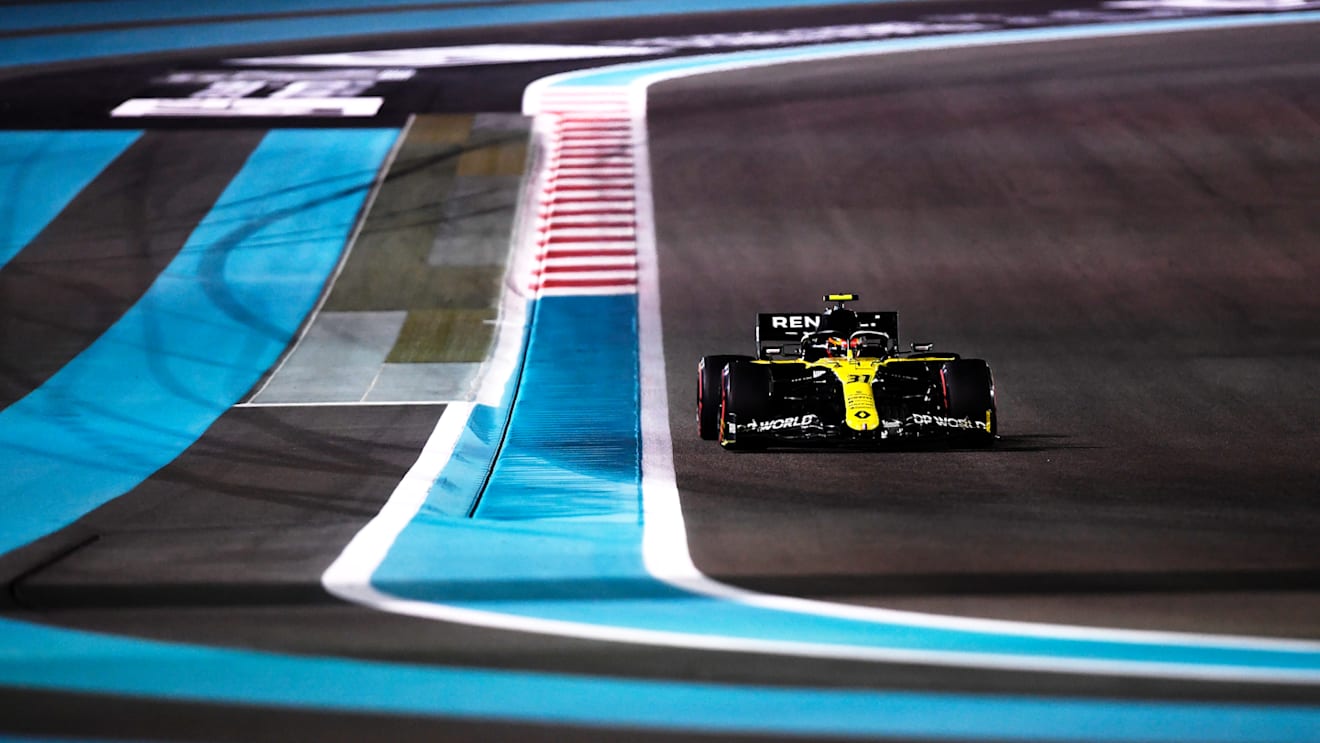 ABU DHABI, UNITED ARAB EMIRATES - DECEMBER 11: Esteban Ocon of France driving the (31) Renault Sport Formula One Team RS20 on track during practice ahead of the F1 Grand Prix of Abu Dhabi at Yas Marina Circuit on December 11, 2020 in Abu Dhabi, United Arab Emirates. (Photo by Rudy Carezzevoli/Getty Images)