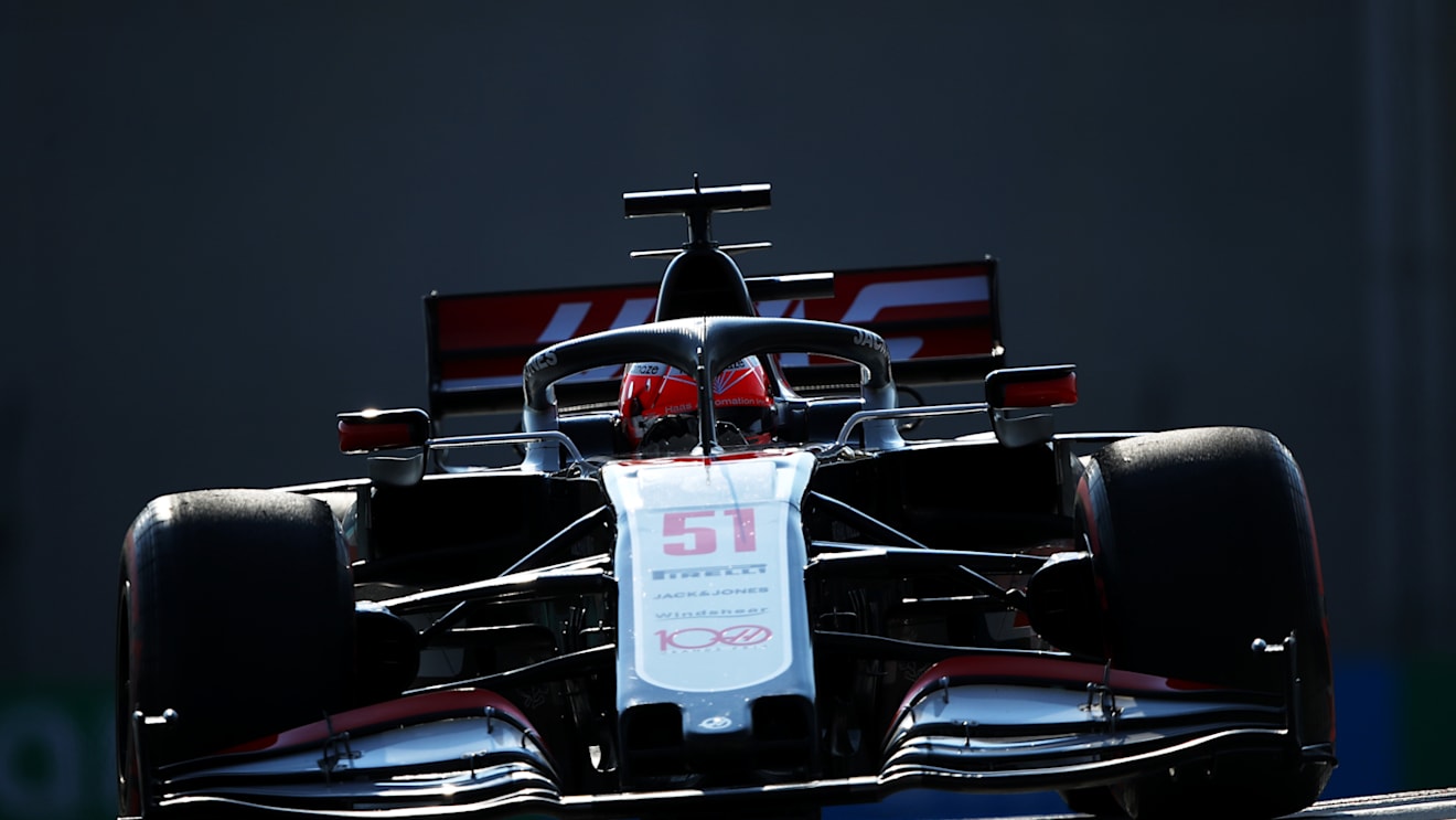 ABU DHABI, UNITED ARAB EMIRATES - DECEMBER 12: Pietro Fittipaldi of Brazil driving the (51) Haas F1 Team VF-20 Ferrari on track during final practice ahead of the F1 Grand Prix of Abu Dhabi at Yas Marina Circuit on December 12, 2020 in Abu Dhabi, United Arab Emirates. (Photo by Bryn Lennon/Getty Images)