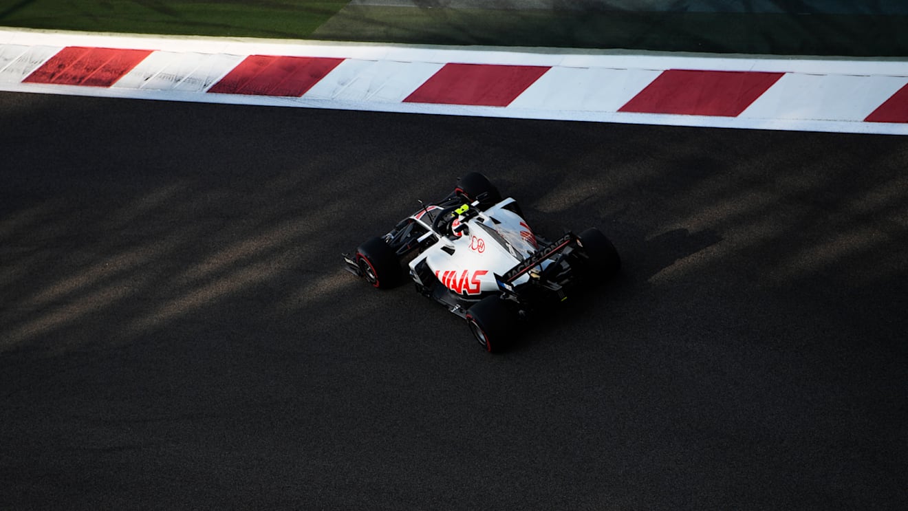 ABU DHABI, UNITED ARAB EMIRATES - DECEMBER 12: Kevin Magnussen of Denmark driving the (20) Haas F1 Team VF-20 Ferrari on track during final practice ahead of the F1 Grand Prix of Abu Dhabi at Yas Marina Circuit on December 12, 2020 in Abu Dhabi, United Arab Emirates. (Photo by Rudy Carezzevoli/Getty Images)