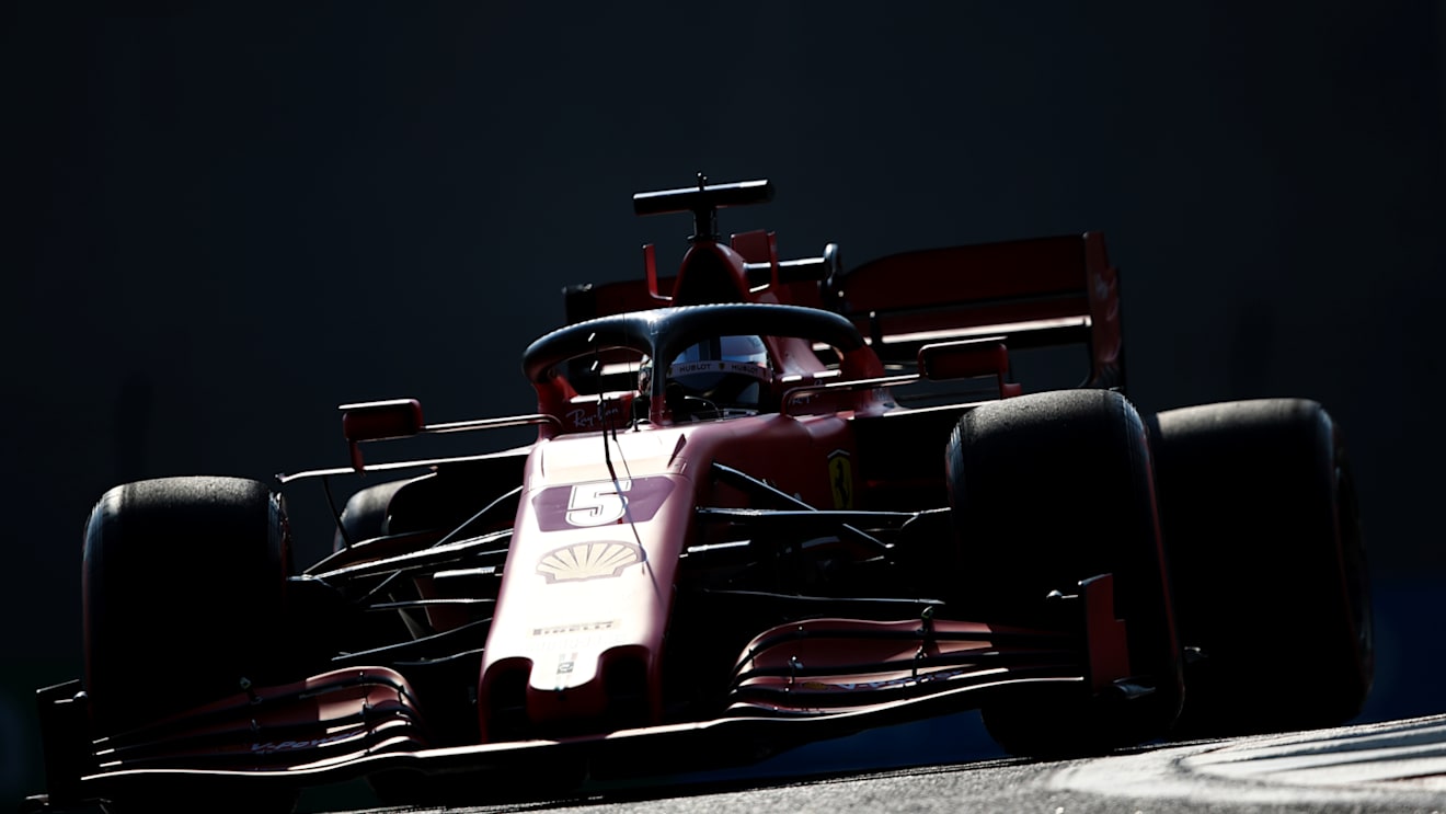 ABU DHABI, UNITED ARAB EMIRATES - DECEMBER 12: Sebastian Vettel of Germany driving the (5) Scuderia Ferrari SF1000 on track during final practice ahead of the F1 Grand Prix of Abu Dhabi at Yas Marina Circuit on December 12, 2020 in Abu Dhabi, United Arab Emirates. (Photo by Bryn Lennon/Getty Images)