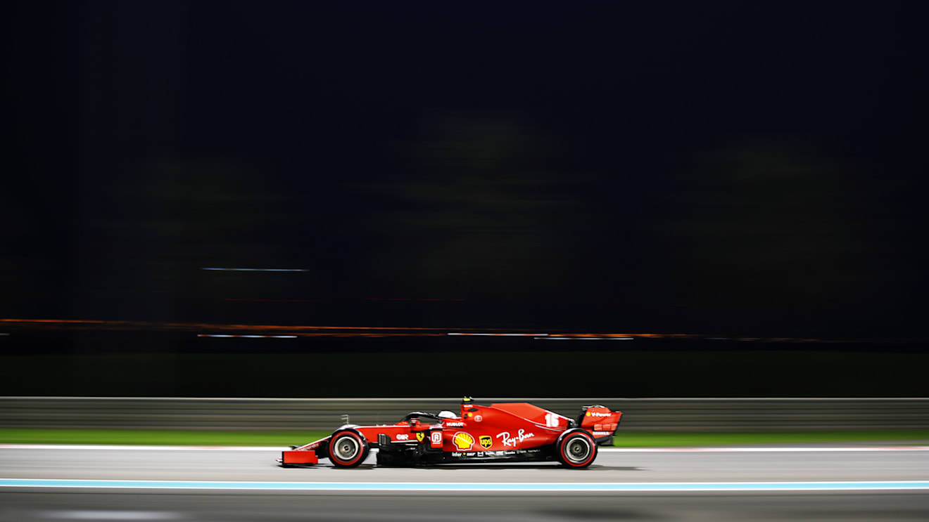ABU DHABI, UNITED ARAB EMIRATES - DECEMBER 12: Charles Leclerc of Monaco driving the (16) Scuderia Ferrari SF1000 on track during qualifying ahead of the F1 Grand Prix of Abu Dhabi at Yas Marina Circuit on December 12, 2020 in Abu Dhabi, United Arab Emirates. (Photo by Bryn Lennon/Getty Images)